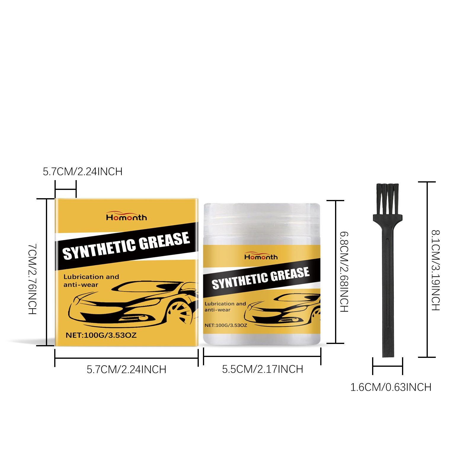 HOMONTH Automotive Maintenance Grease Kit, 100 g Kit image 4