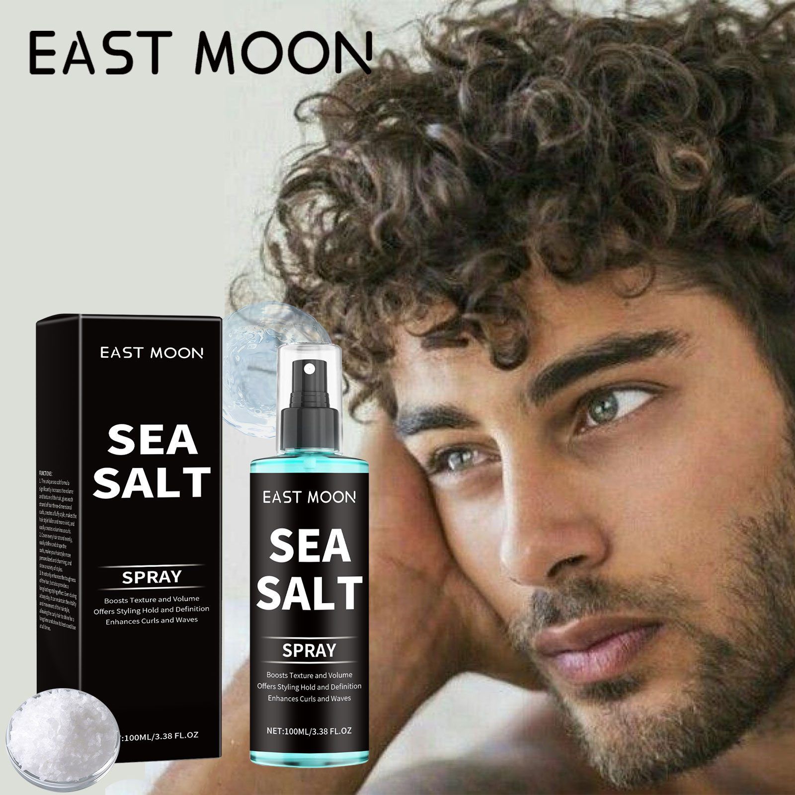 EAST MOON Sea Salt Curl Styling Spray, 100 ml image 5
