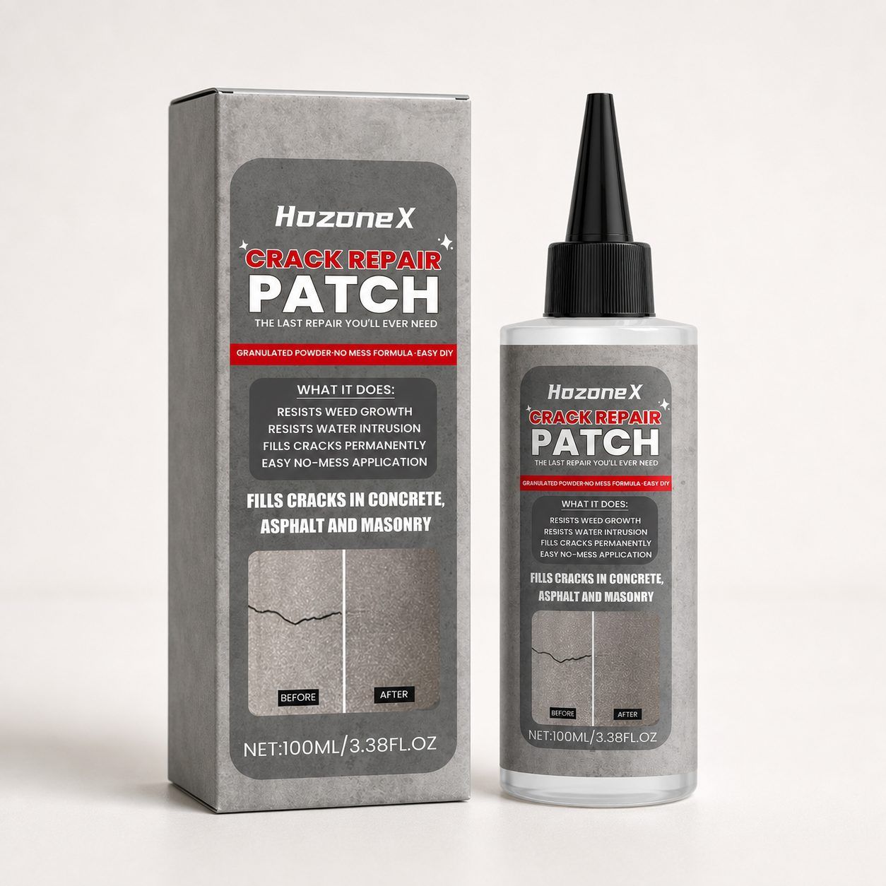 HozoneX Crack Repair Filler Compound, 100 ml