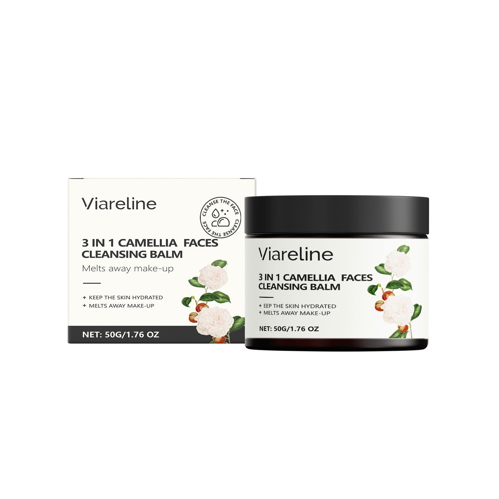 VIARELINE Camellia Makeup Remover Balm, 50 g