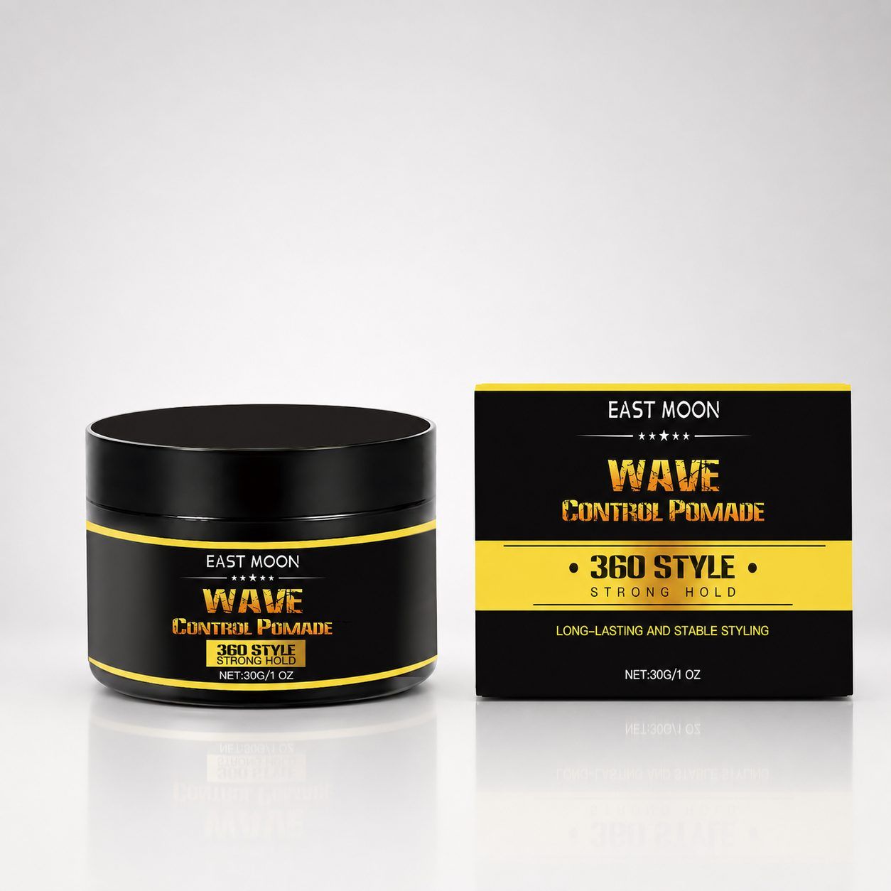 EAST MOON Men's Wave Control Hair Pomade, 30 g