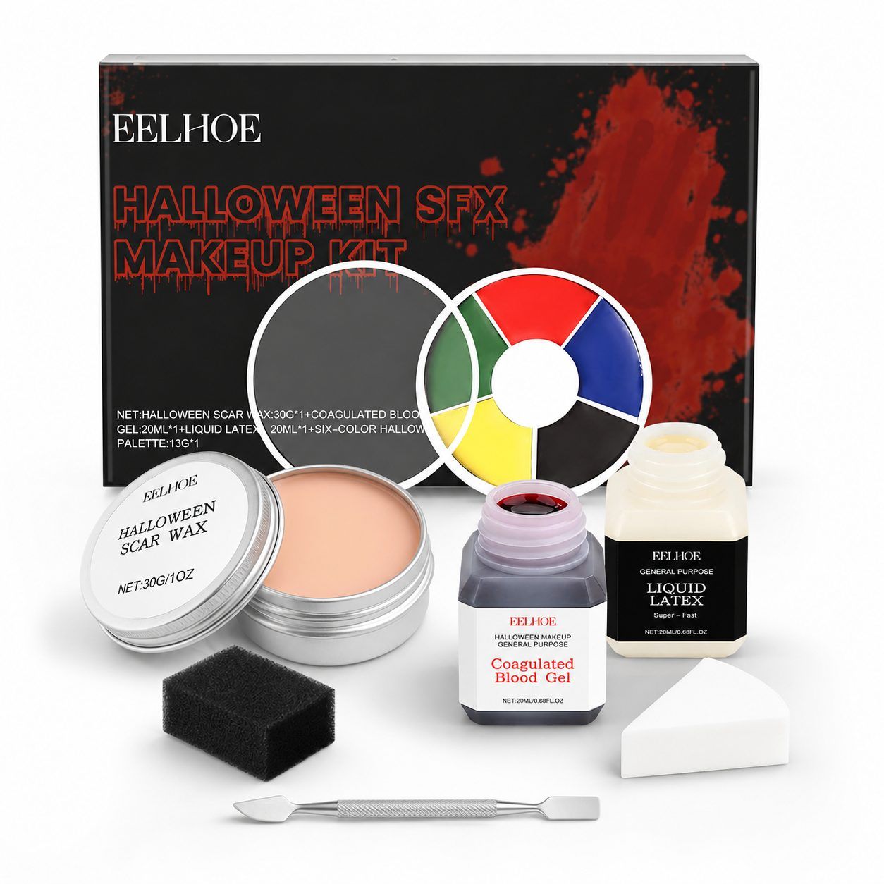 EELHOE Halloween Special Effects Makeup Set, 1 Set