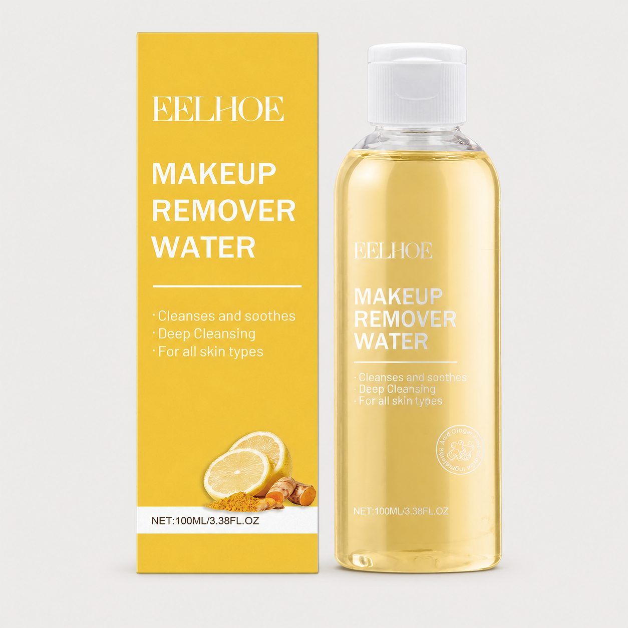 EELHOE Ginger Lemon Makeup Remover Water, 100 ml