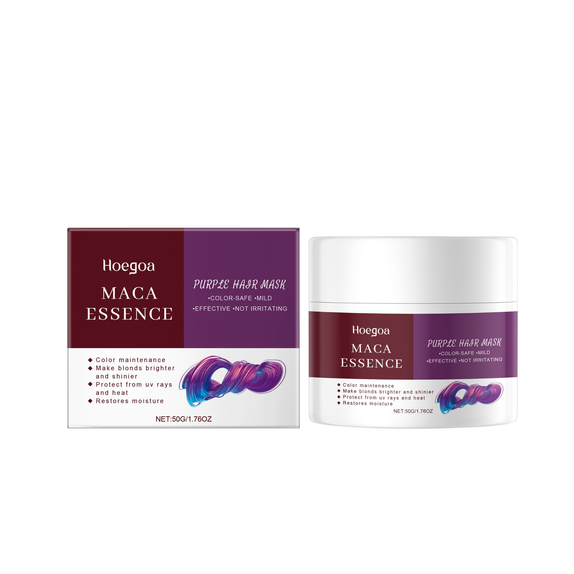 HOEGOA Purple Hair Conditioning Mask, 50 g