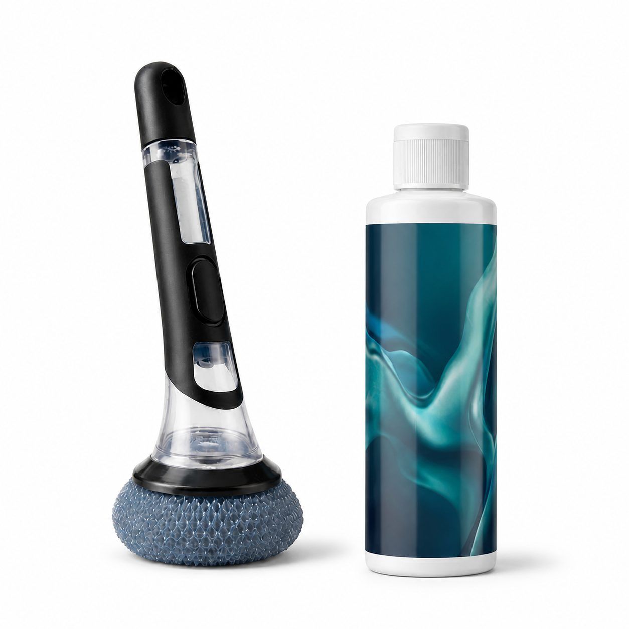 Juefesi Refillable Dish Scrub Brush Set, 150 ml Set