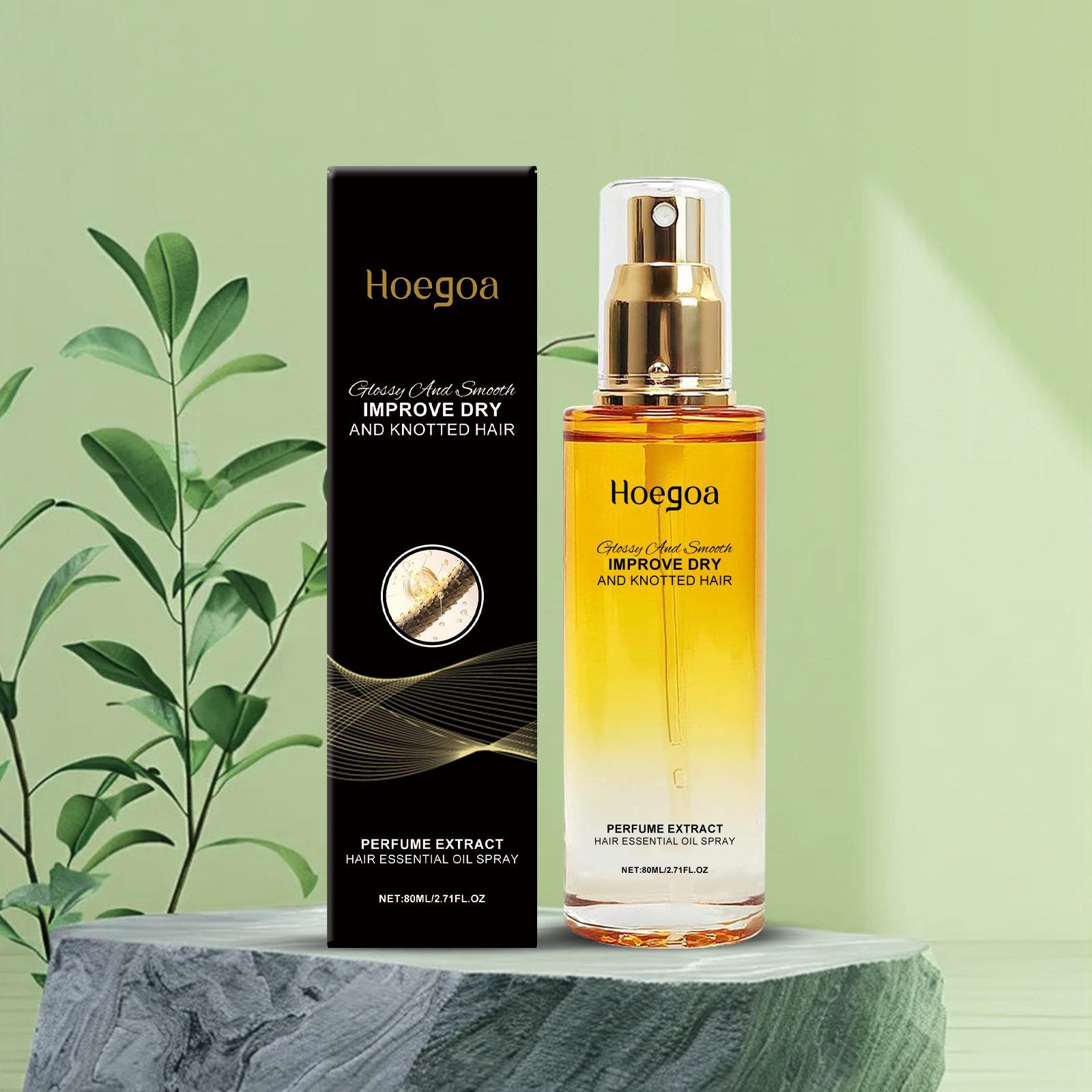 HOEGOA Hair Smoothing Care Oil, 80 ml image 2