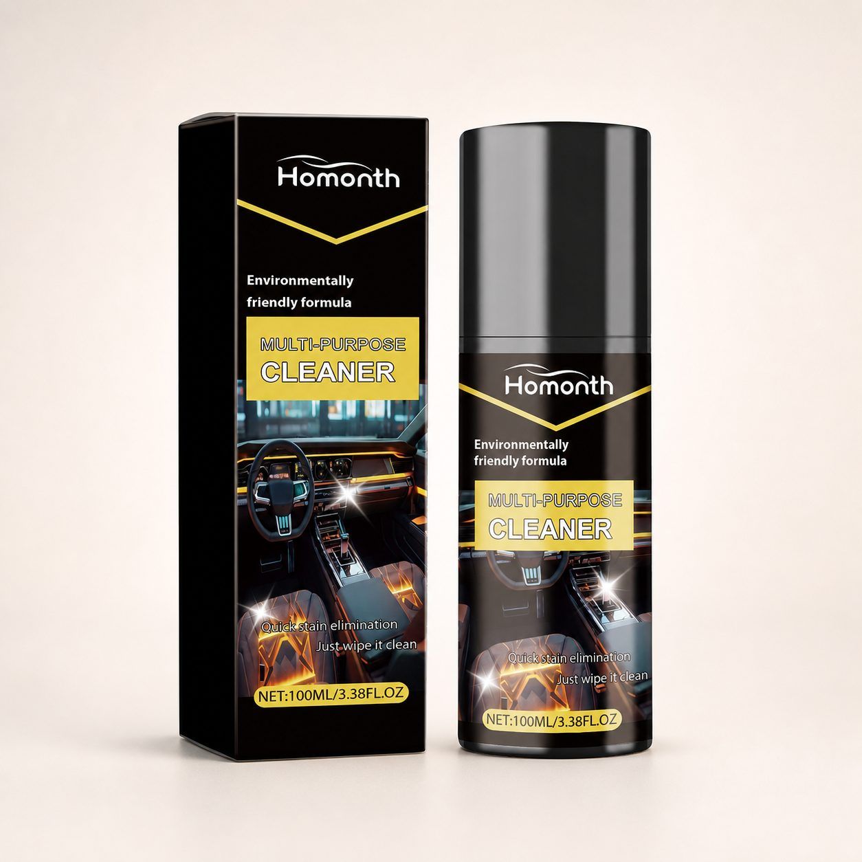 HOMONTH Multipurpose Automotive Foam Cleaner, 100 ml