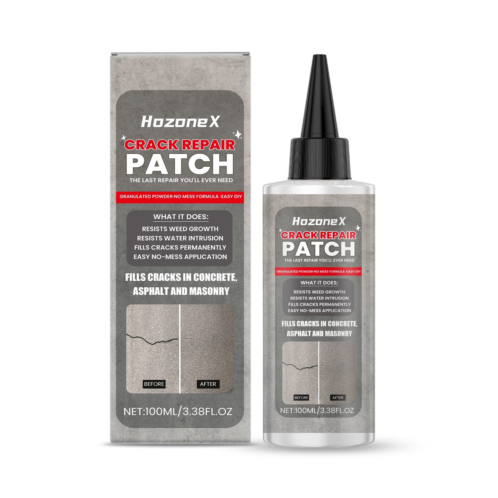 HozoneX Crack Repair Filler Compound, 100 ml