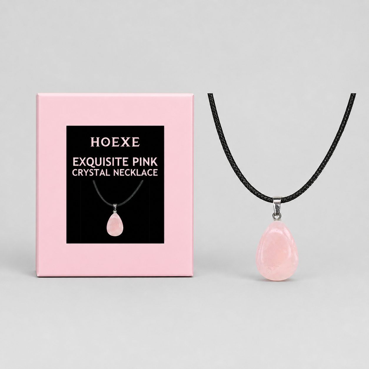 HOEXE  Stone Pendant Necklace, 1 Piece