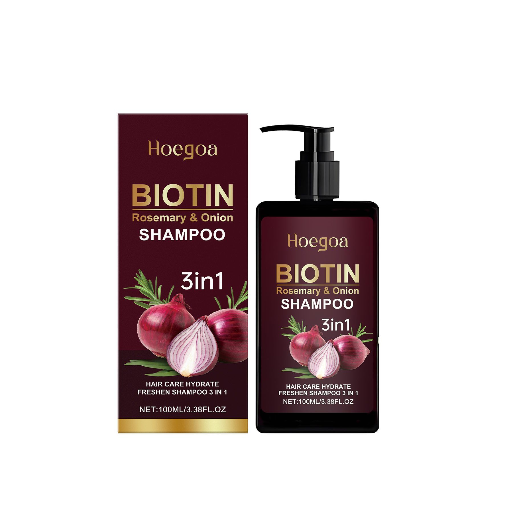 HOEGOA 3-in-1 Hair Shampoo, 100 ml