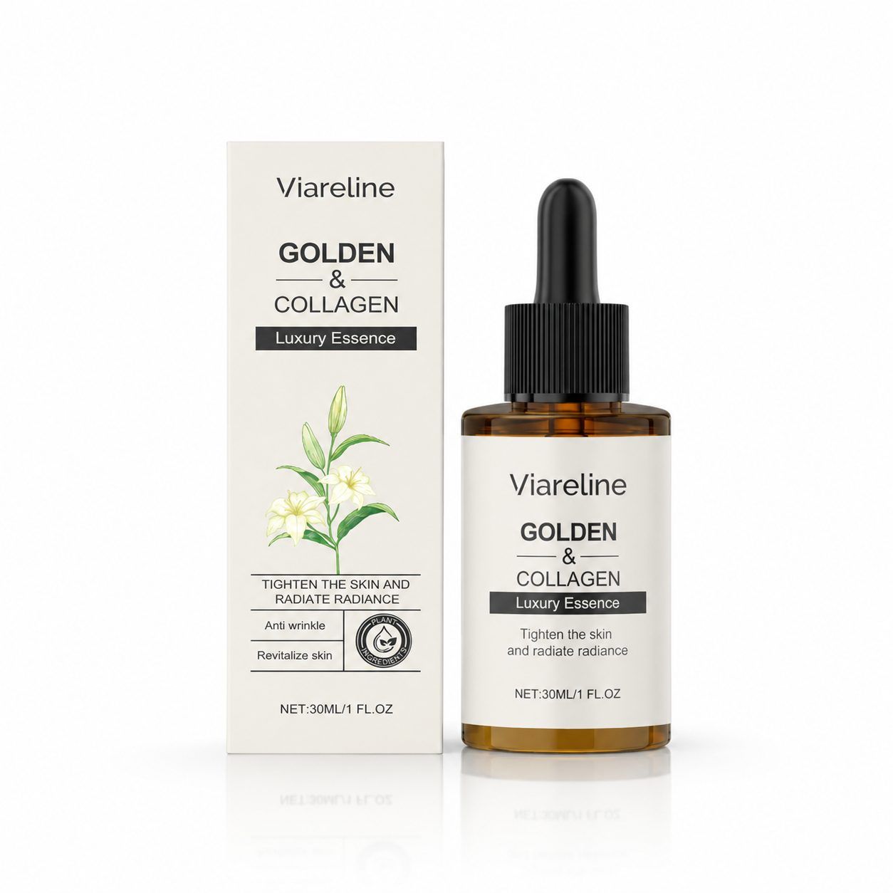 VIARELINE Gold Collagen Face Moisture Serum, 30 ml