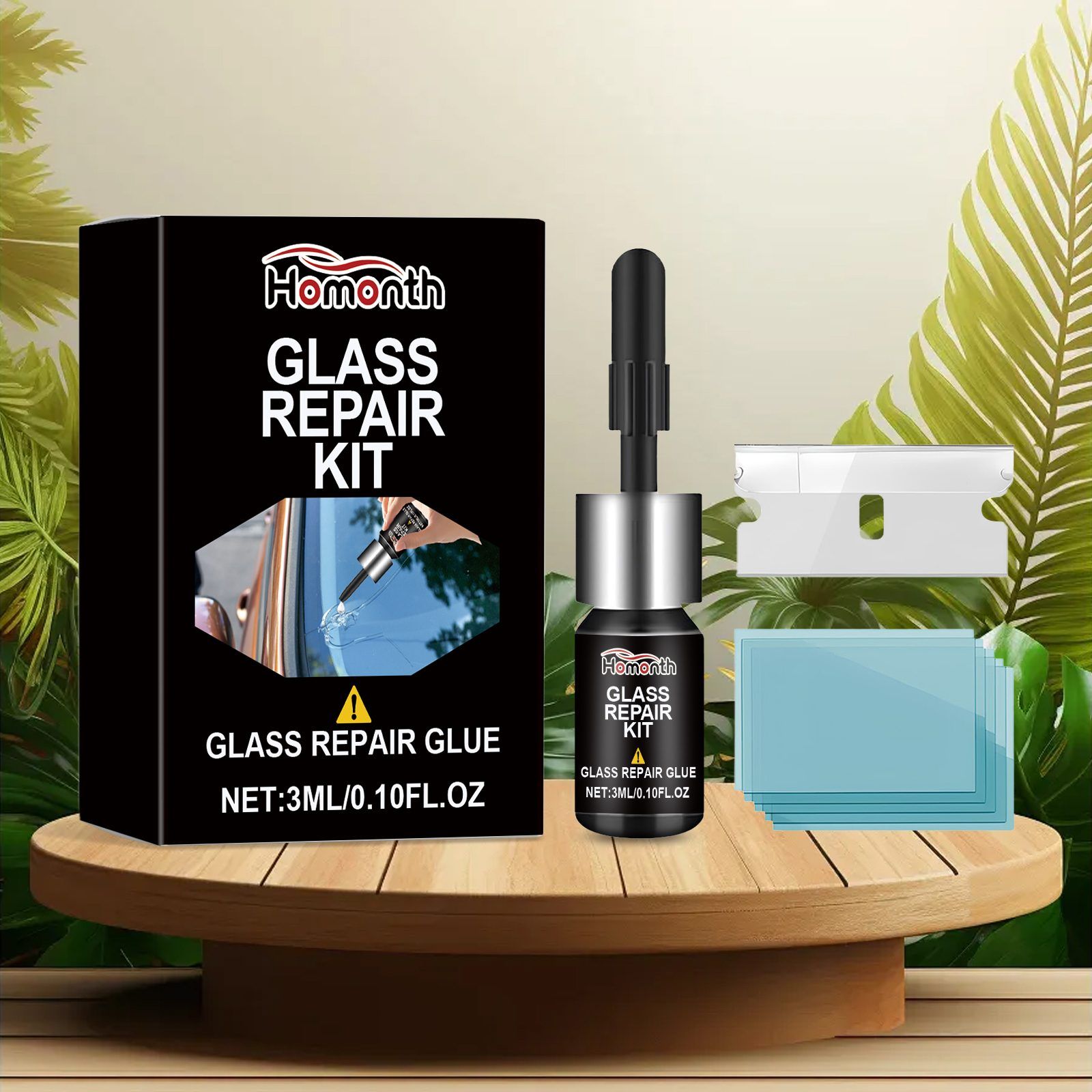 HOMONTH Windshield Glass Repair Kit, 1 Kit image 3