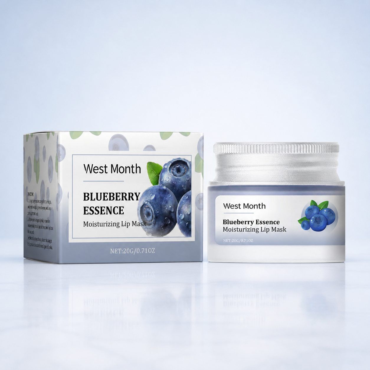 WEST MONTH Blueberry Lip Moisture Mask, 20 g