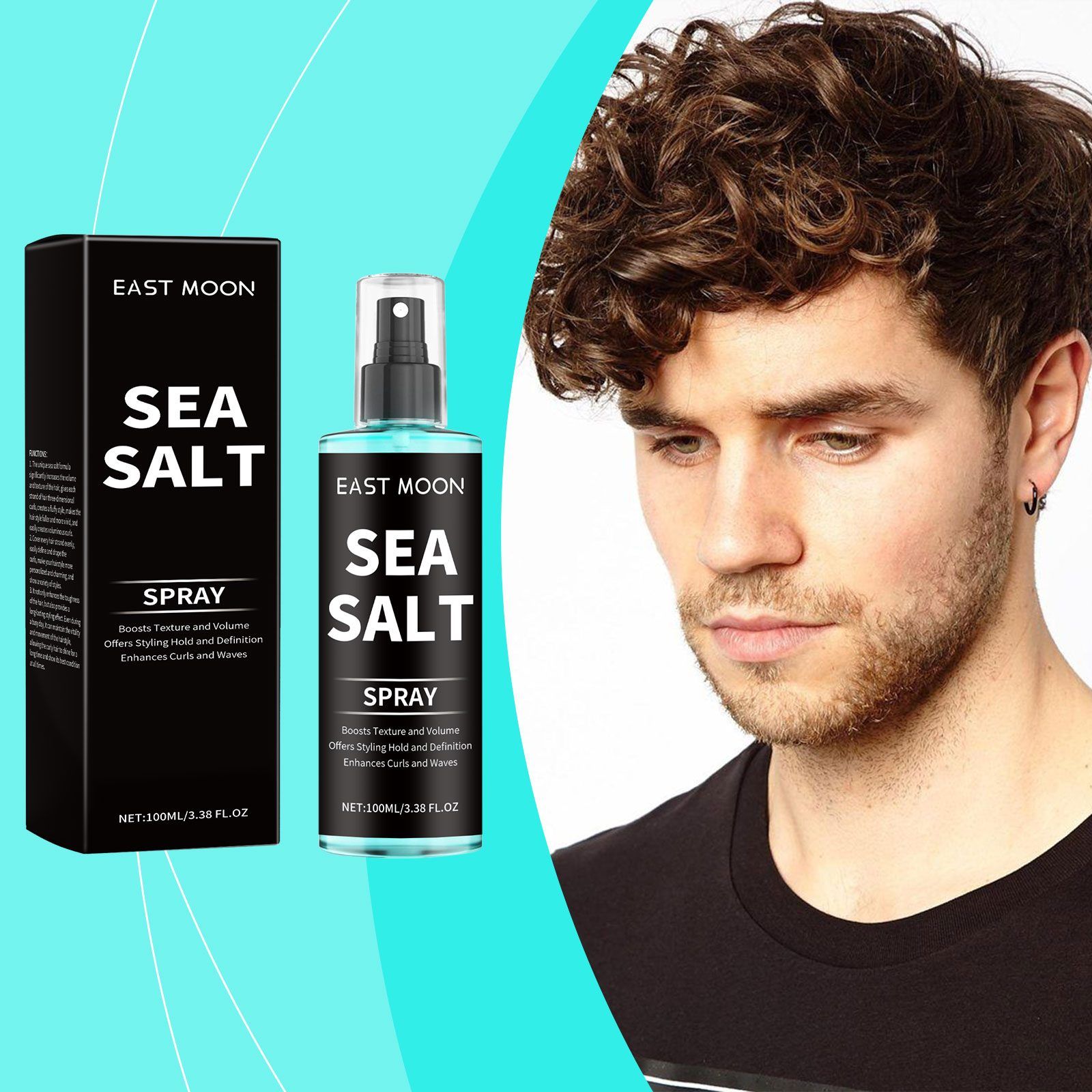 EAST MOON Sea Salt Curl Styling Spray, 100 ml image 7
