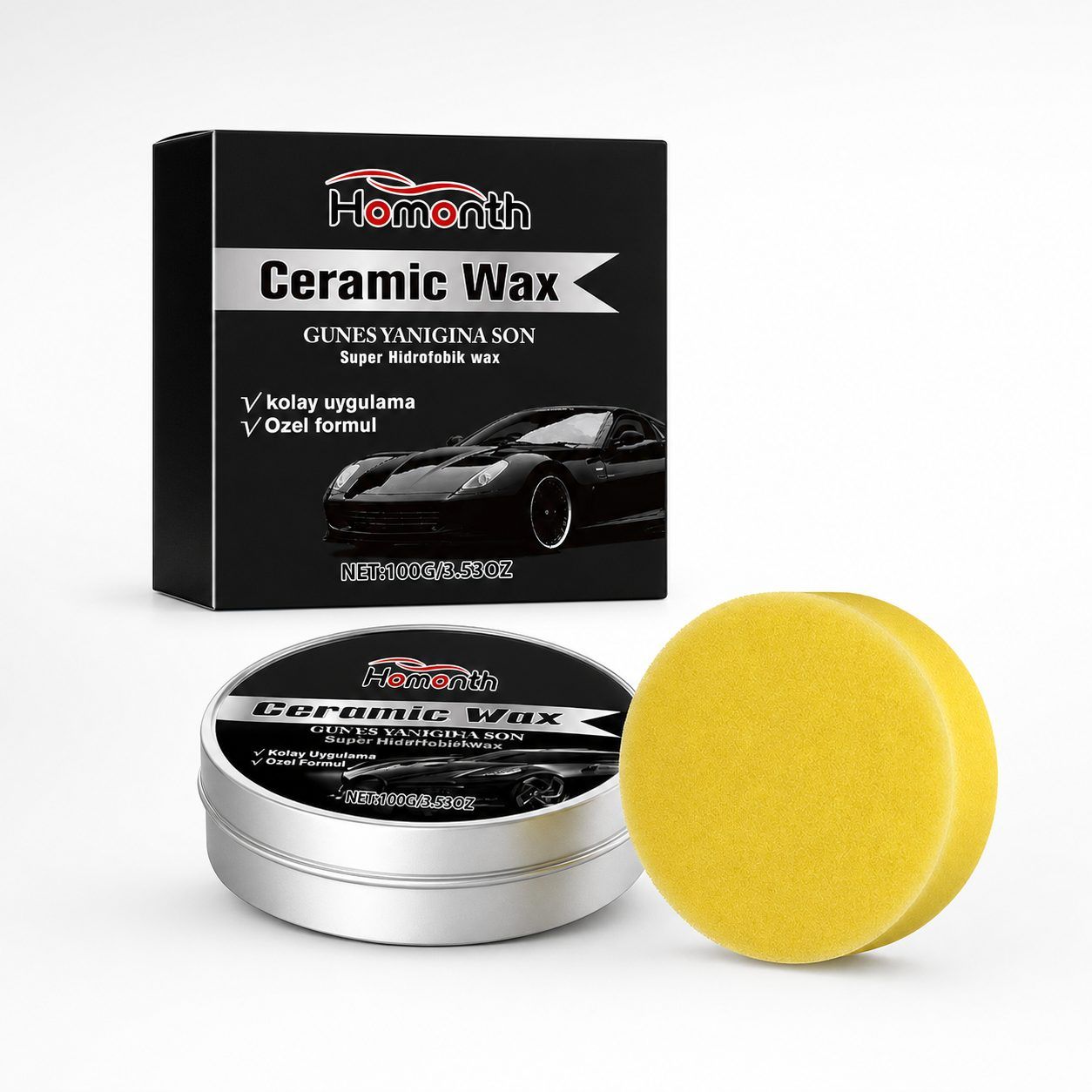 HOMONTH Automotive Exterior Care Wax Kit, 100 g Kit