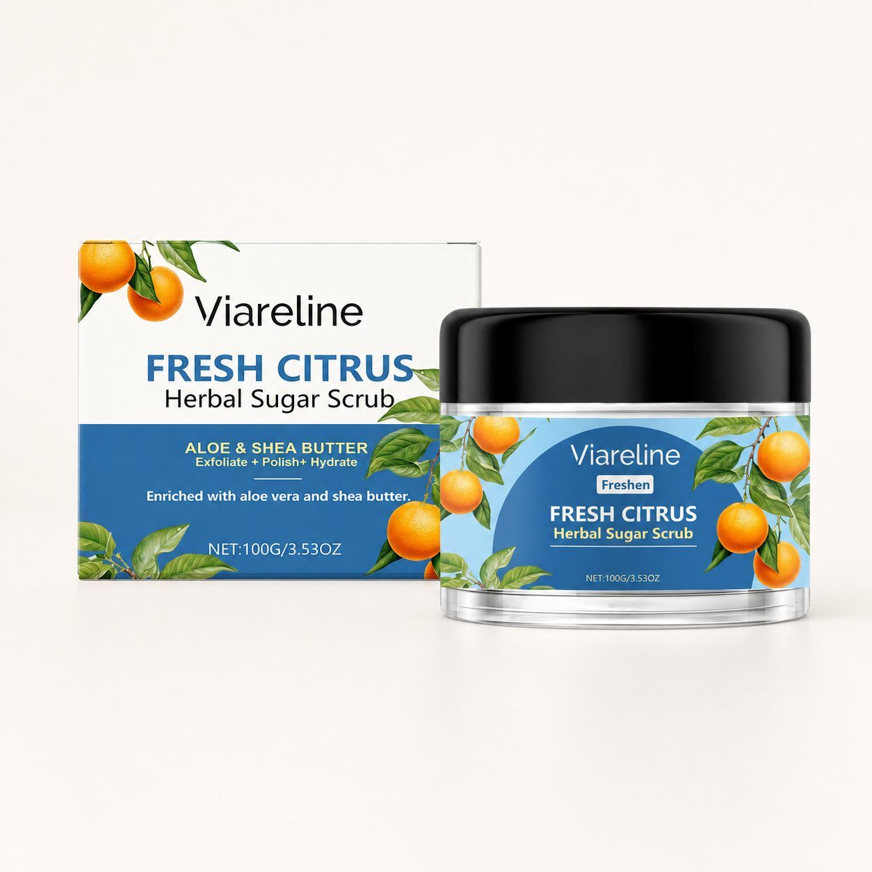 VIARELINE Citrus Body Scrub, 100 g