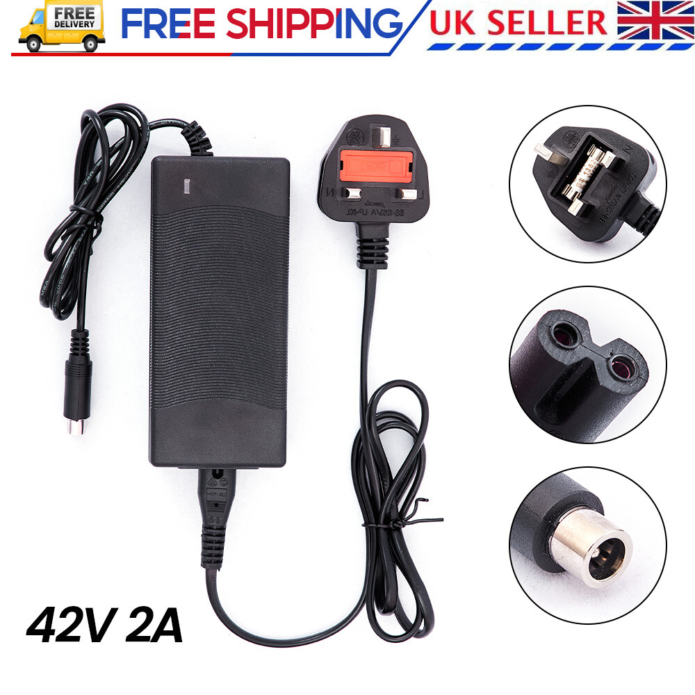 42V 2A Electric Scooter Battery Charger For Xiaomi Mi M365-Pro Es1 2 3 4 UK Plug