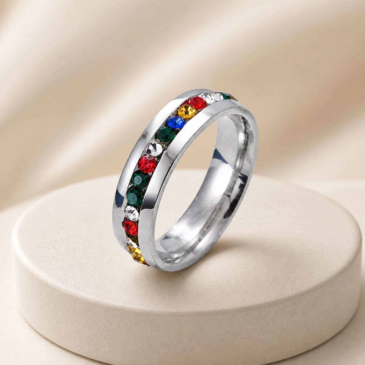 HOUKEA Colored Fashion Ring, 1 Piece image 8