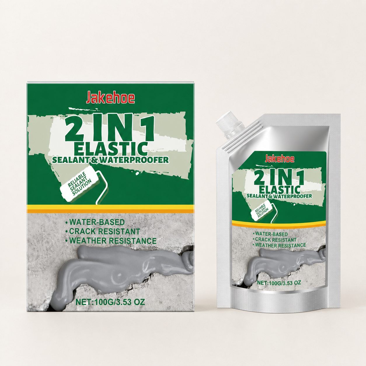 JAKEHOE Two-in-One Waterproof Repair Sealant, 100 g / 1 Pack