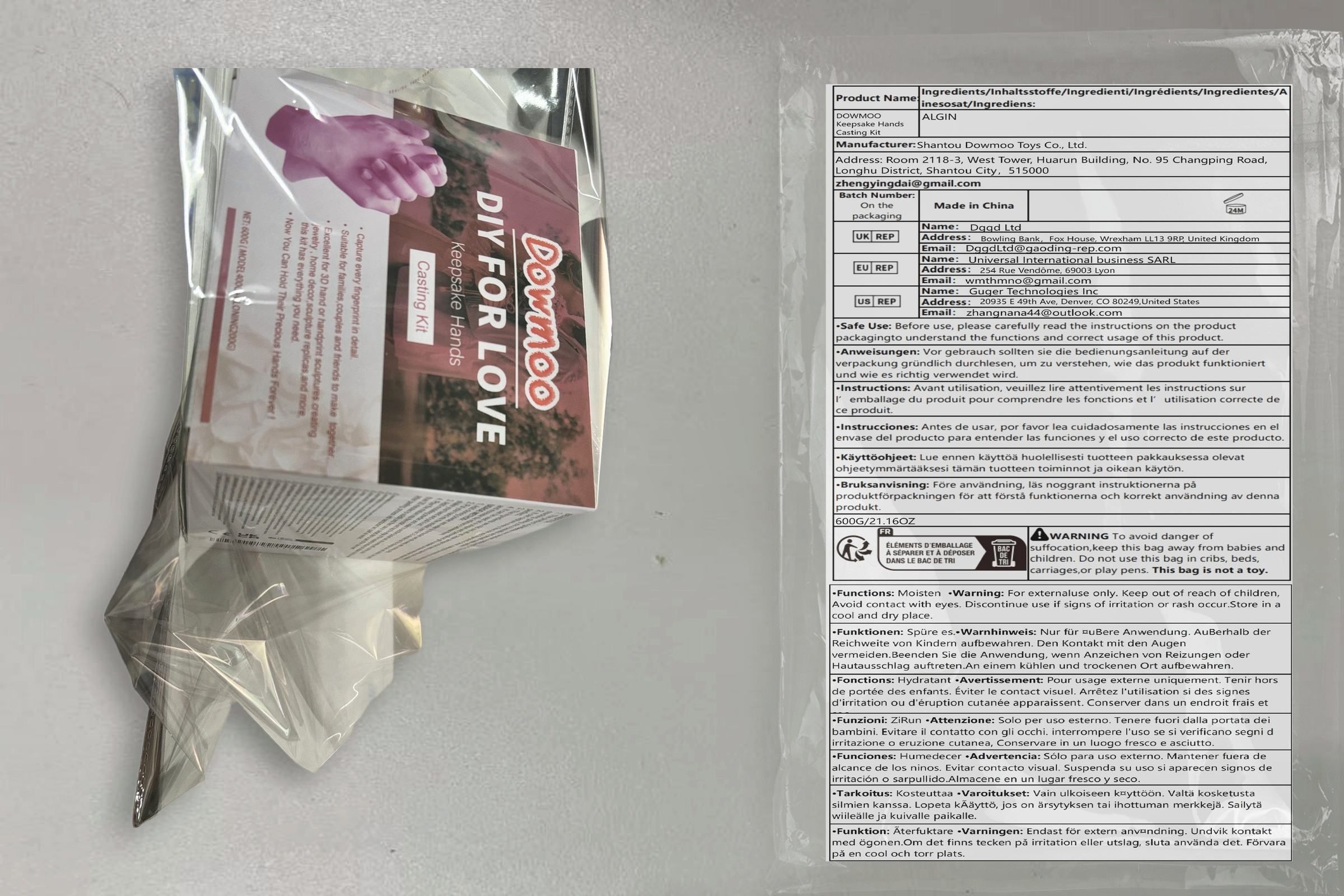 DOWMOO DIY Hand Casting Kit, 600 g image 16