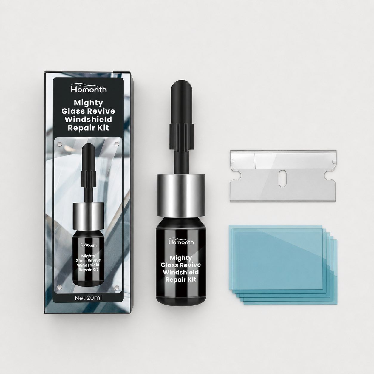 HOMONTH Automotive Windshield Glass Repair Kit, 1 Kit image 6