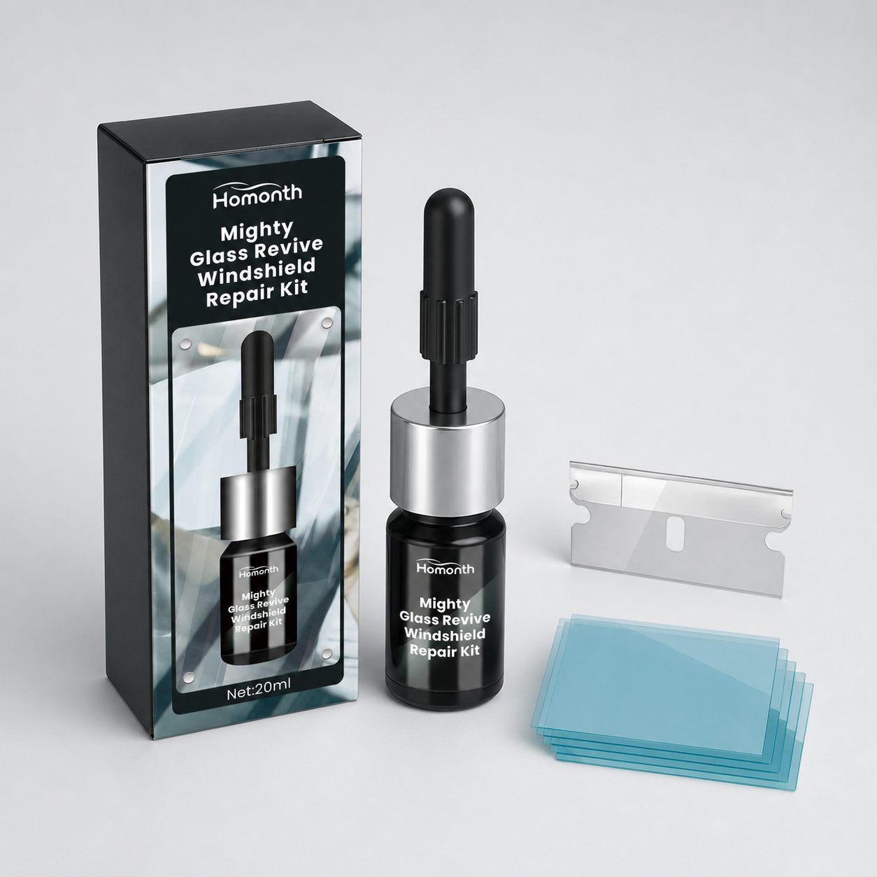 HOMONTH Automotive Windshield Glass Repair Kit, 1 Kit image 7