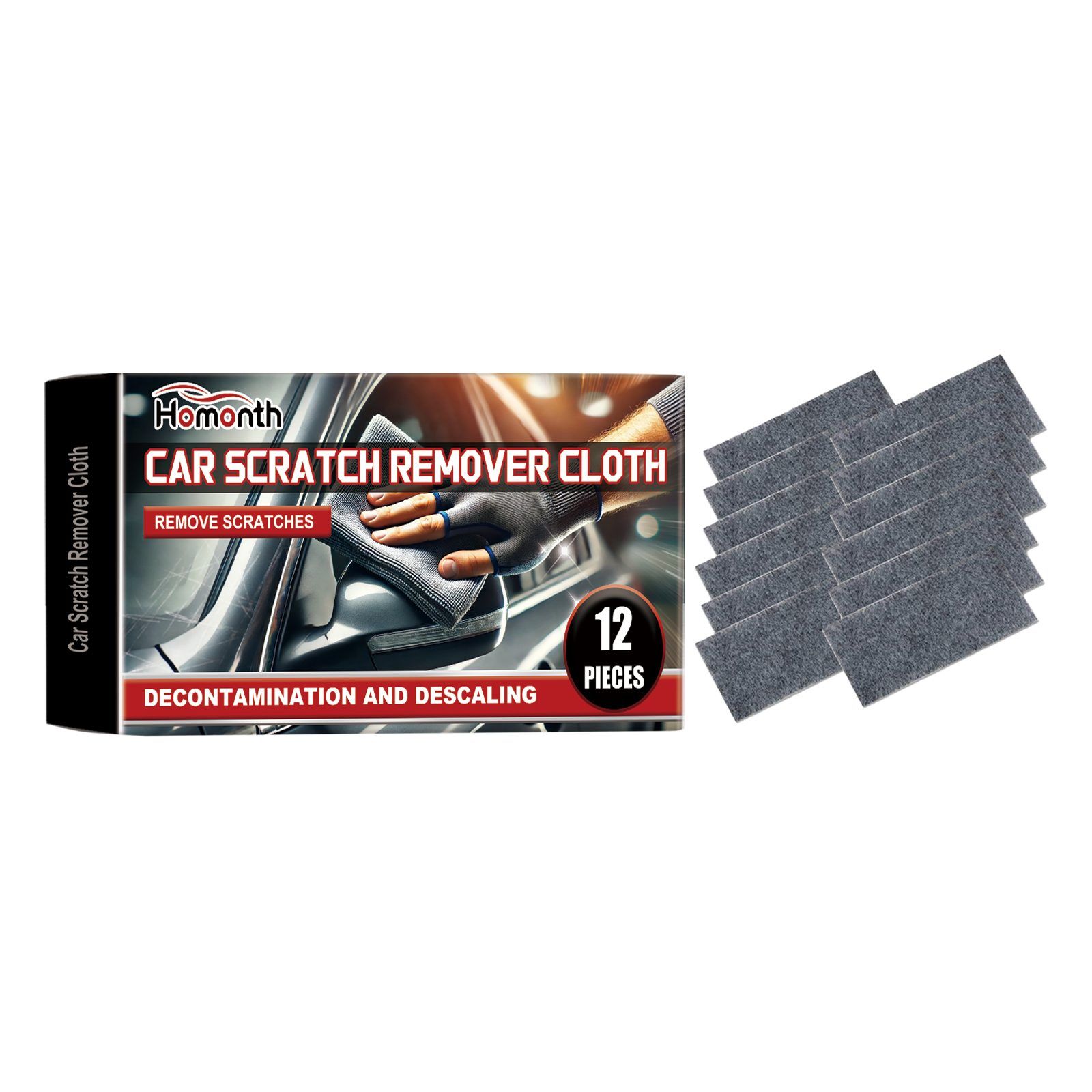 HOMONTH Automotive Scratch Care Cloths, 12 Pieces image 6