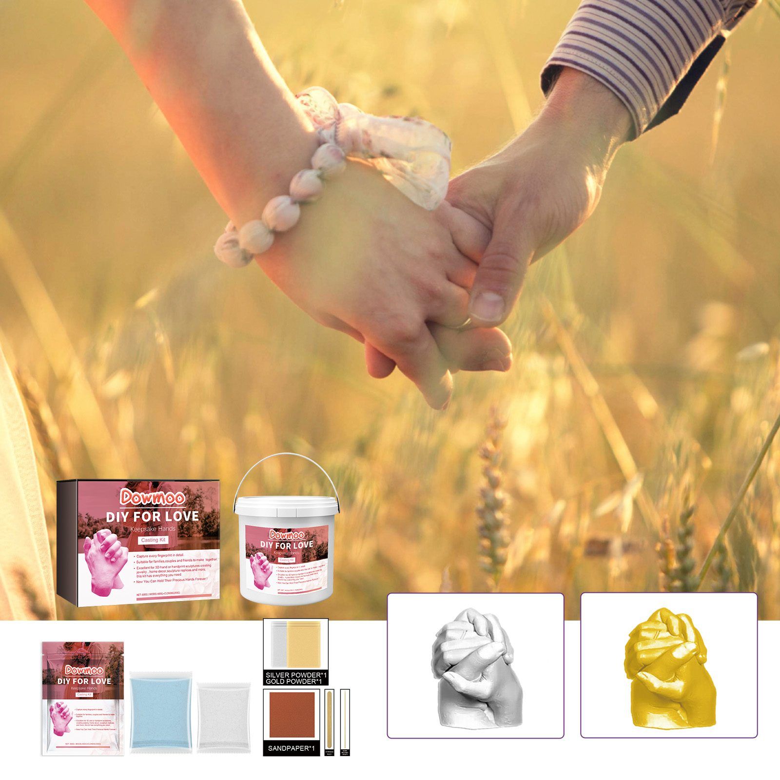 DOWMOO DIY Hand Casting Kit, 600 g image 3