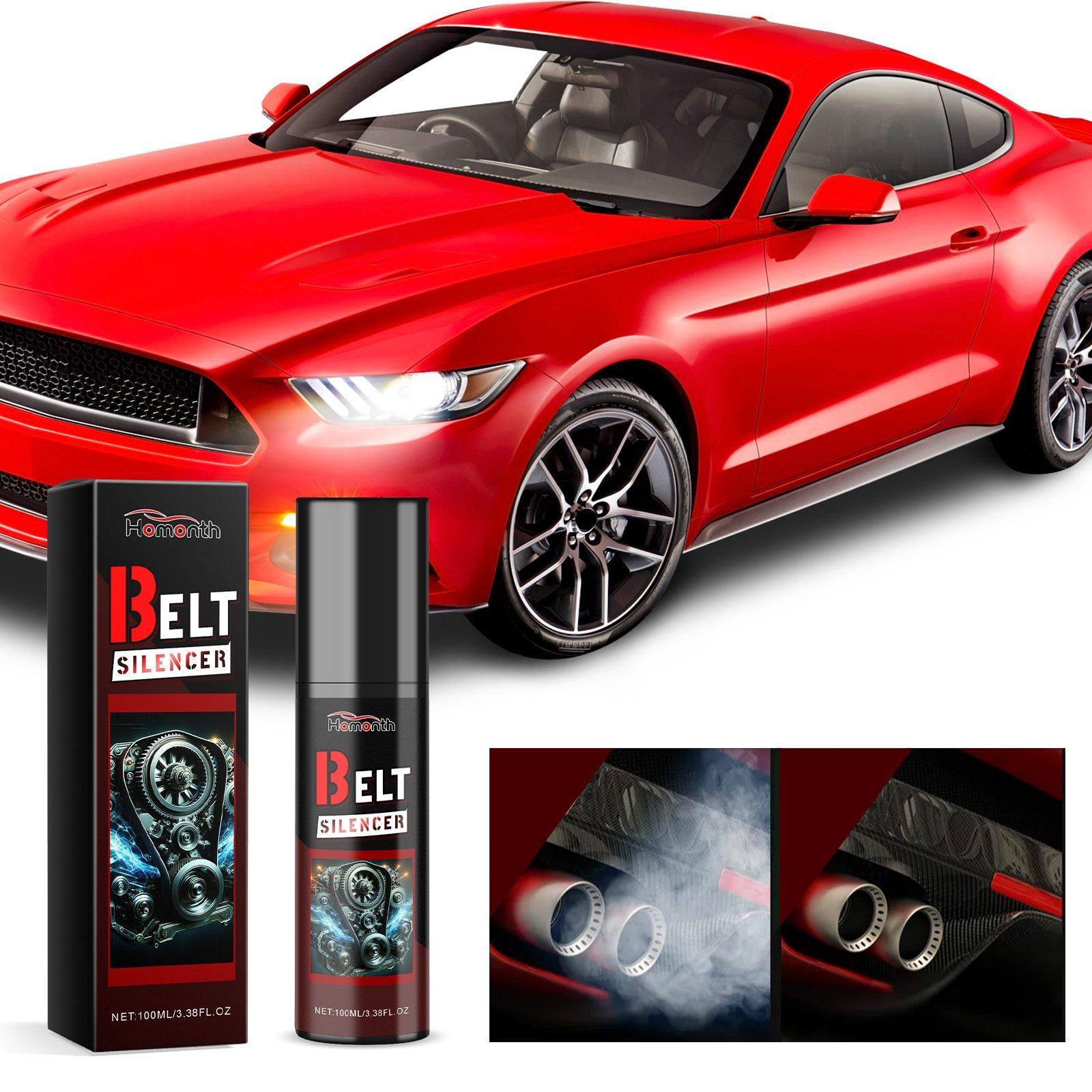 HOMONTH Automotive Engine Belt Care Liquid, 100 ml / 1 Bottle image 4