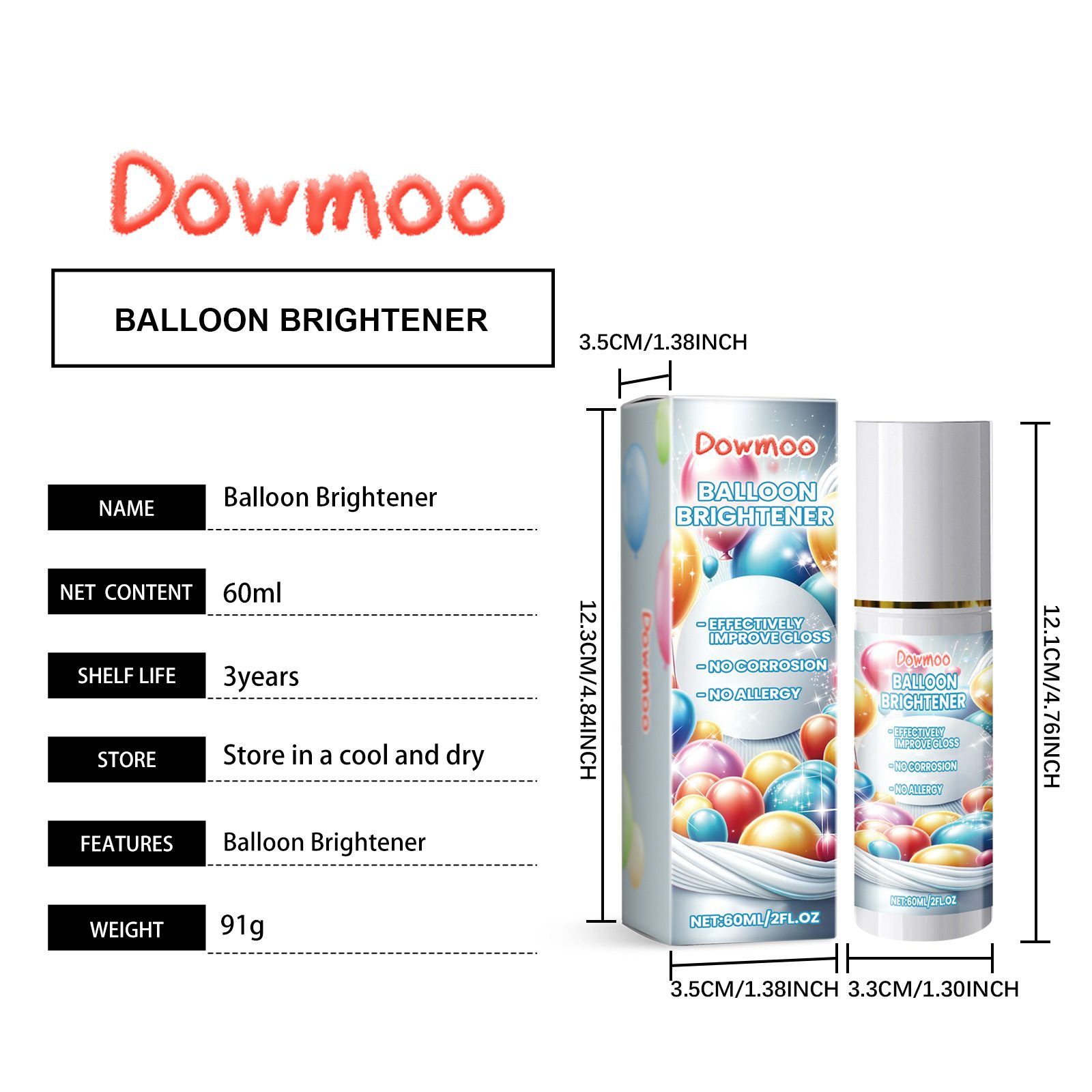 DOWMOO Balloon Shine Care Spray, 60 ml image 7
