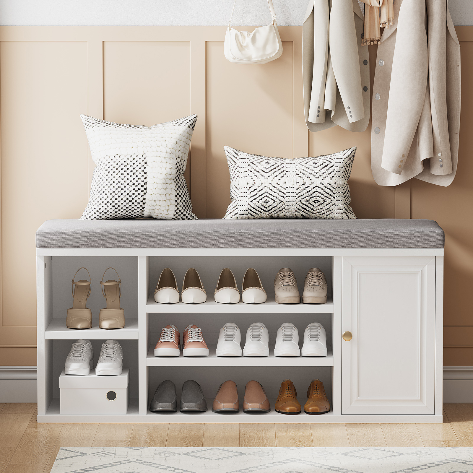 Storage Bench with Cushion, picture 2 of 5