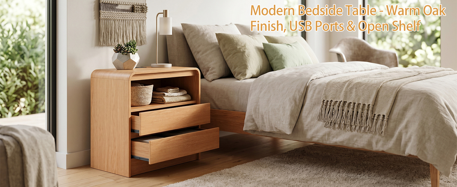 Nightstand with Charging Station, picture 5 of 5