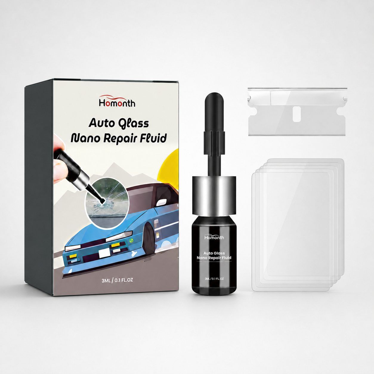 HOMONTH Windshield Glass Repair Kit, 1 Kit image 6