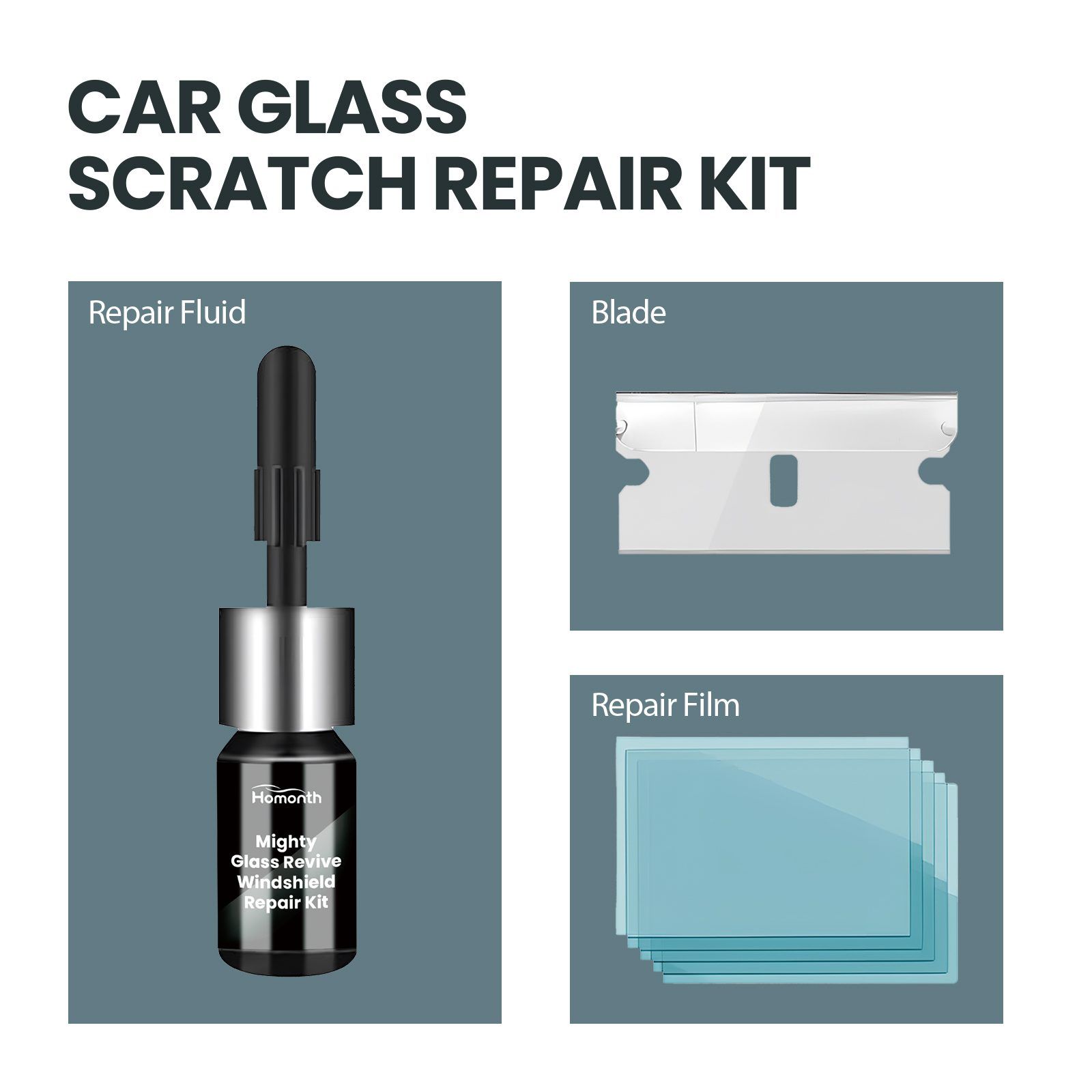 HOMONTH Automotive Windshield Glass Repair Kit, 1 Kit image 5