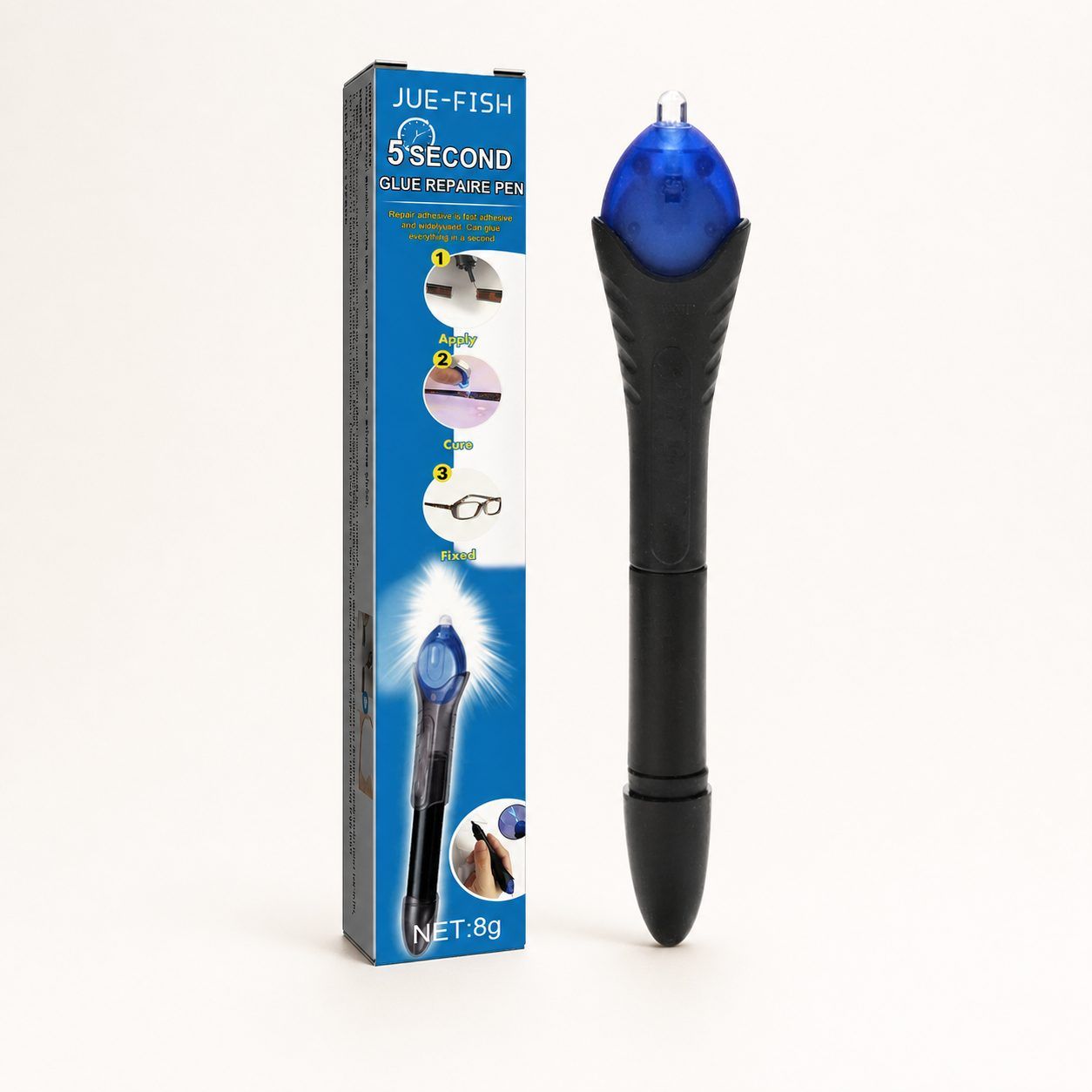 JUE FISH Quick Repair Adhesive Pen, 8 g / 1 Pack