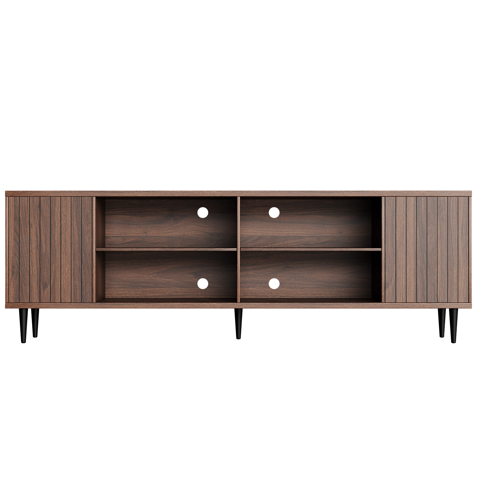 Fluted Door TV Stand