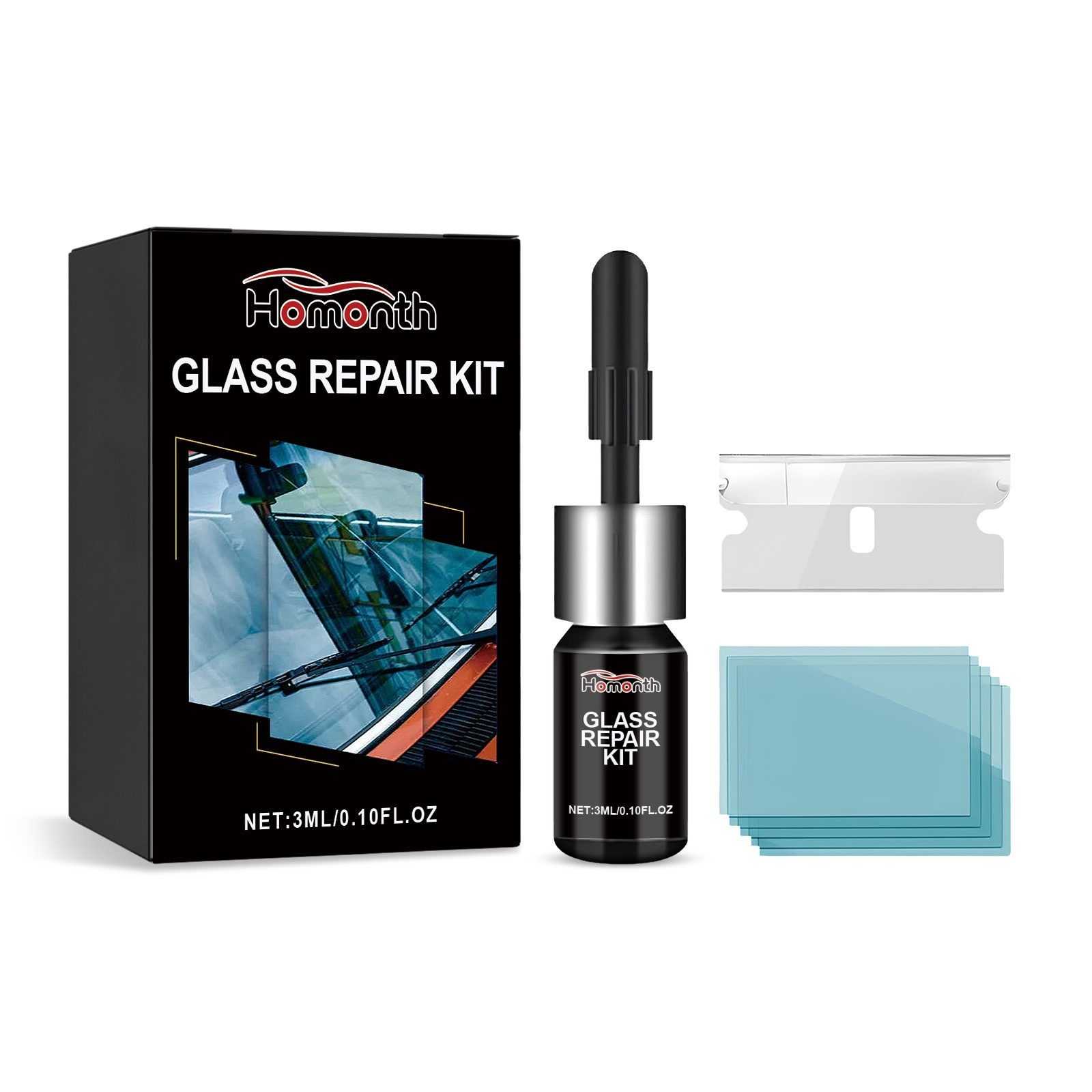 HOMONTH Windshield Repair Kit, 1 Kit image 2