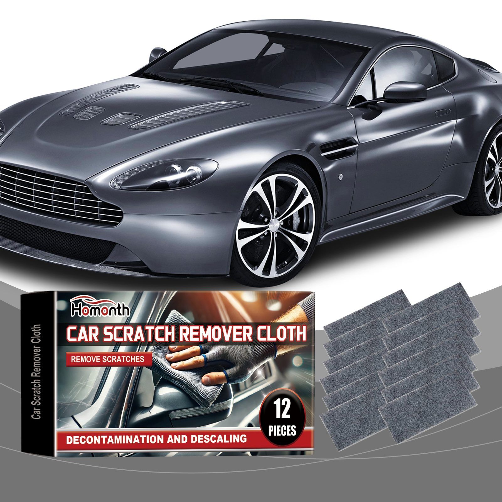 HOMONTH Automotive Scratch Care Cloths, 12 Pieces image 5