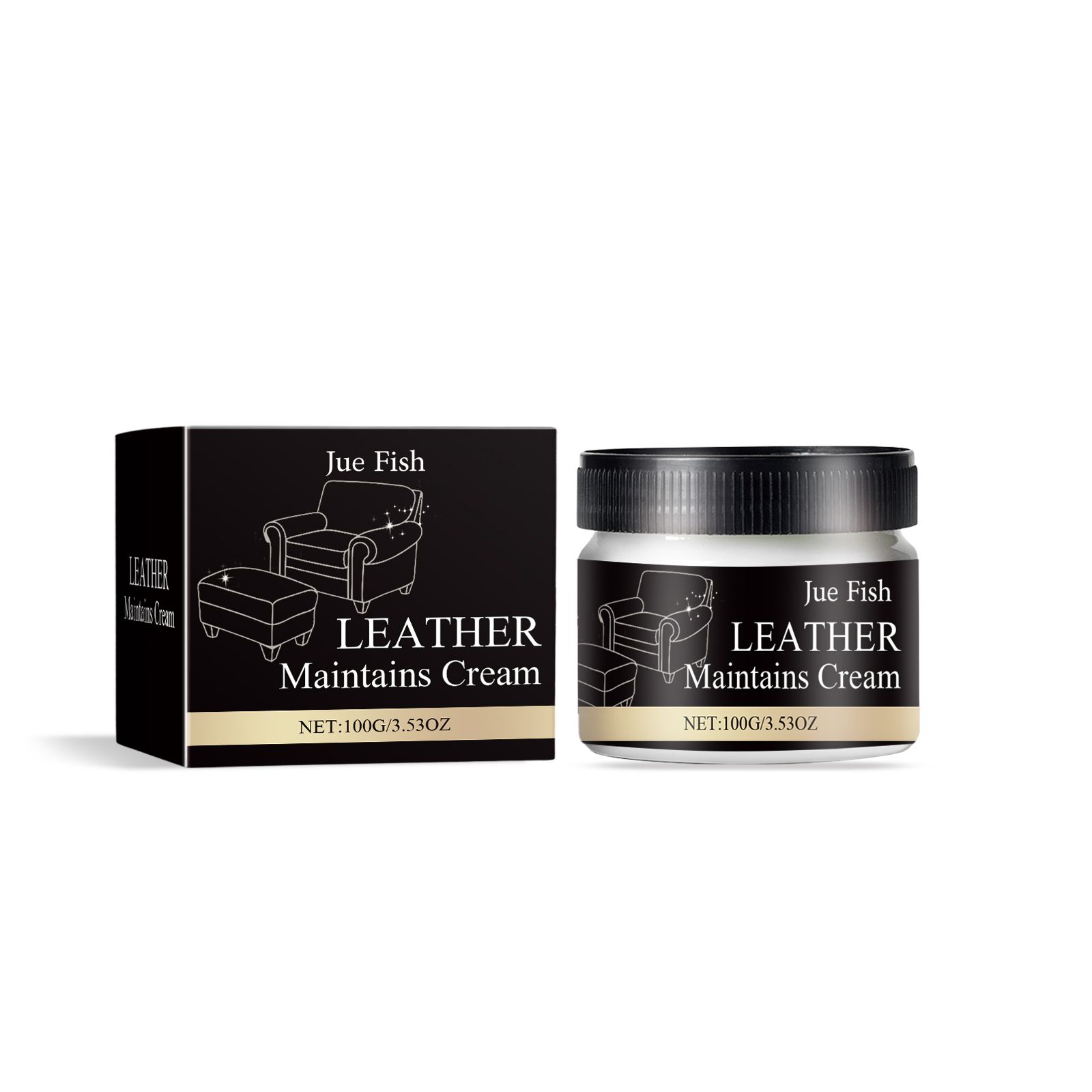 JUE FISH Leather Care Cream, 100 g / 1 Pack