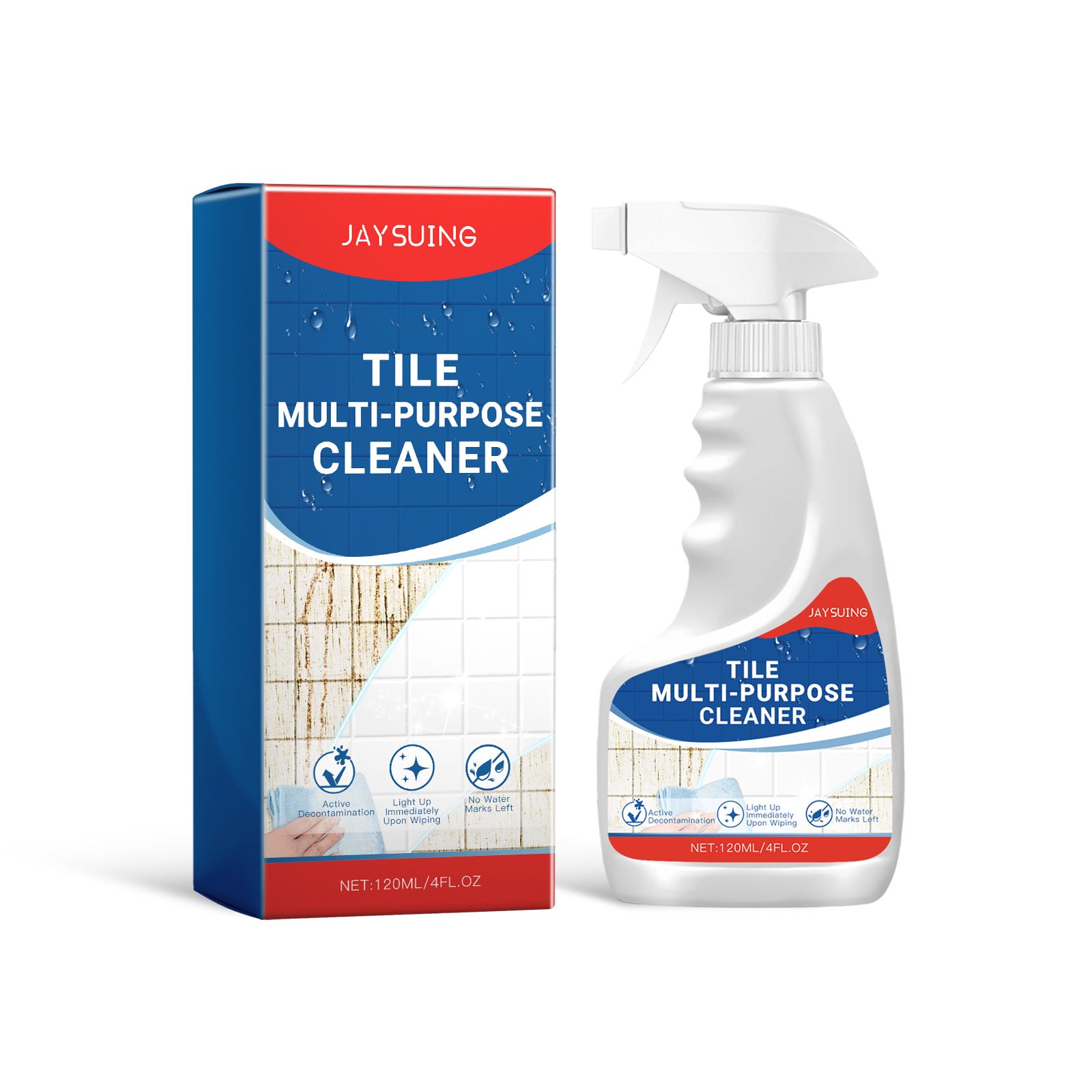 JAYSUING Tile Surface Cleaner Spray, 120 ml / 1 Bottle