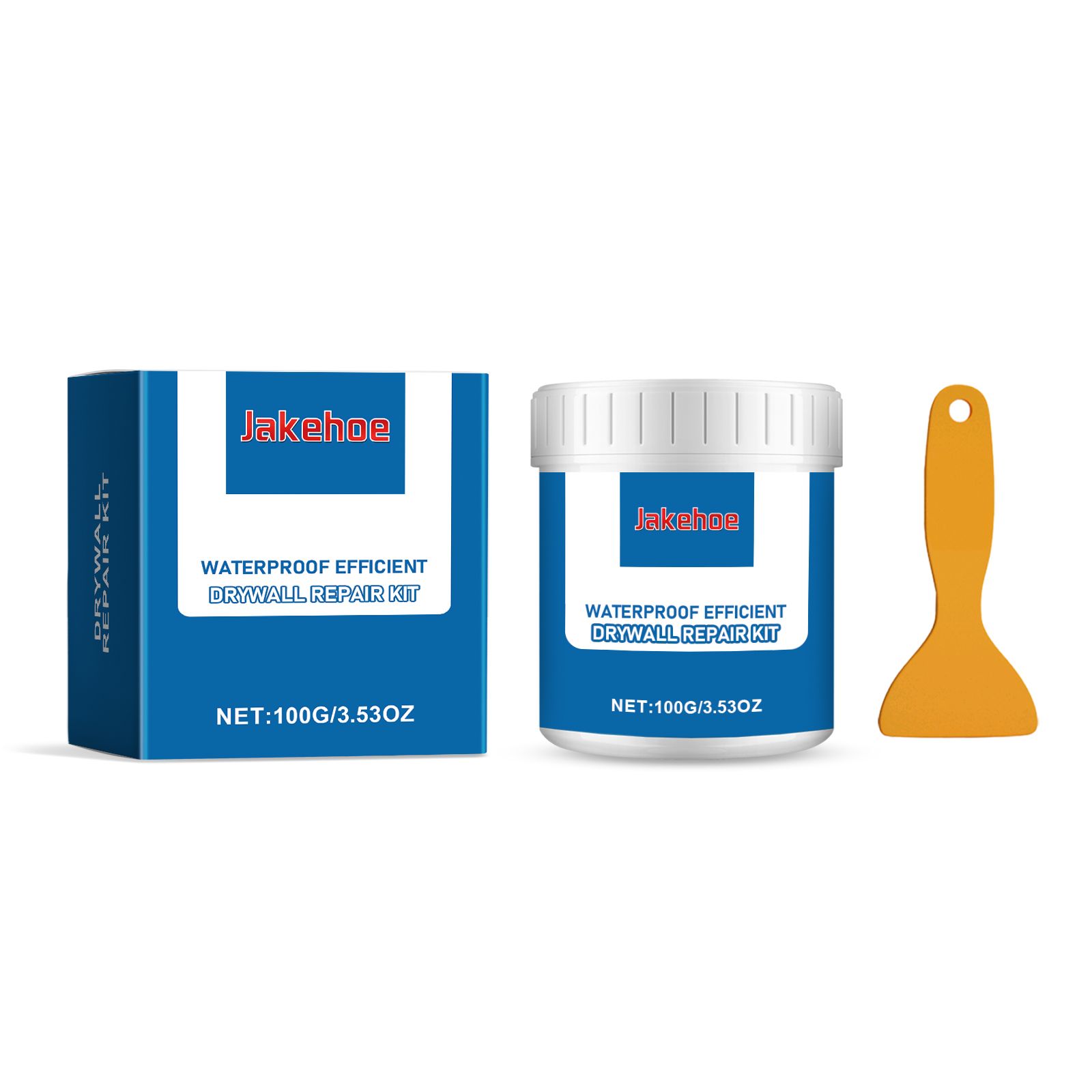 JAKEHOE Water-Resistant Wall Repair Paste Kit, 1 set Kit
