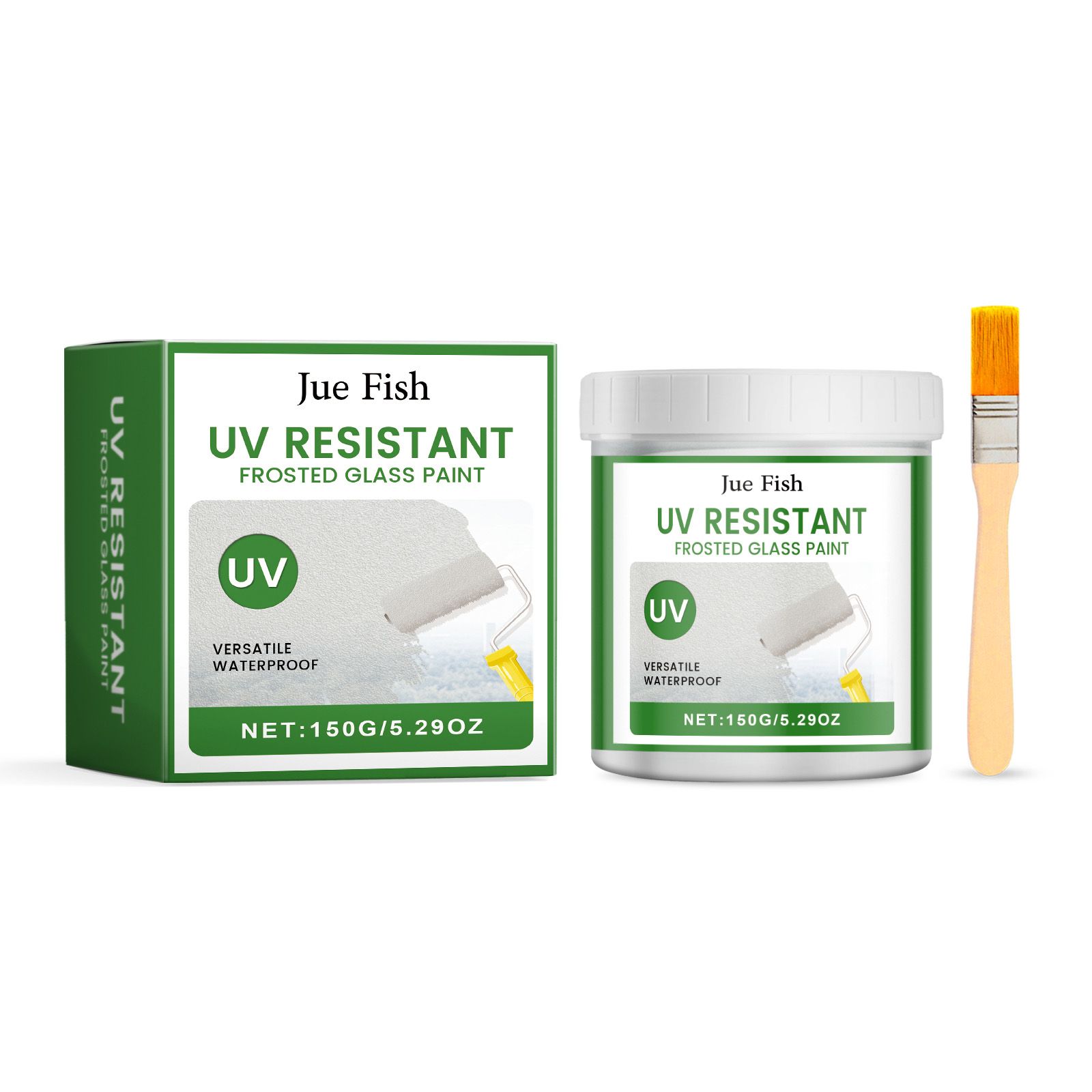 JUE FISH Frosted Glass Paint Kit, 1set Kit