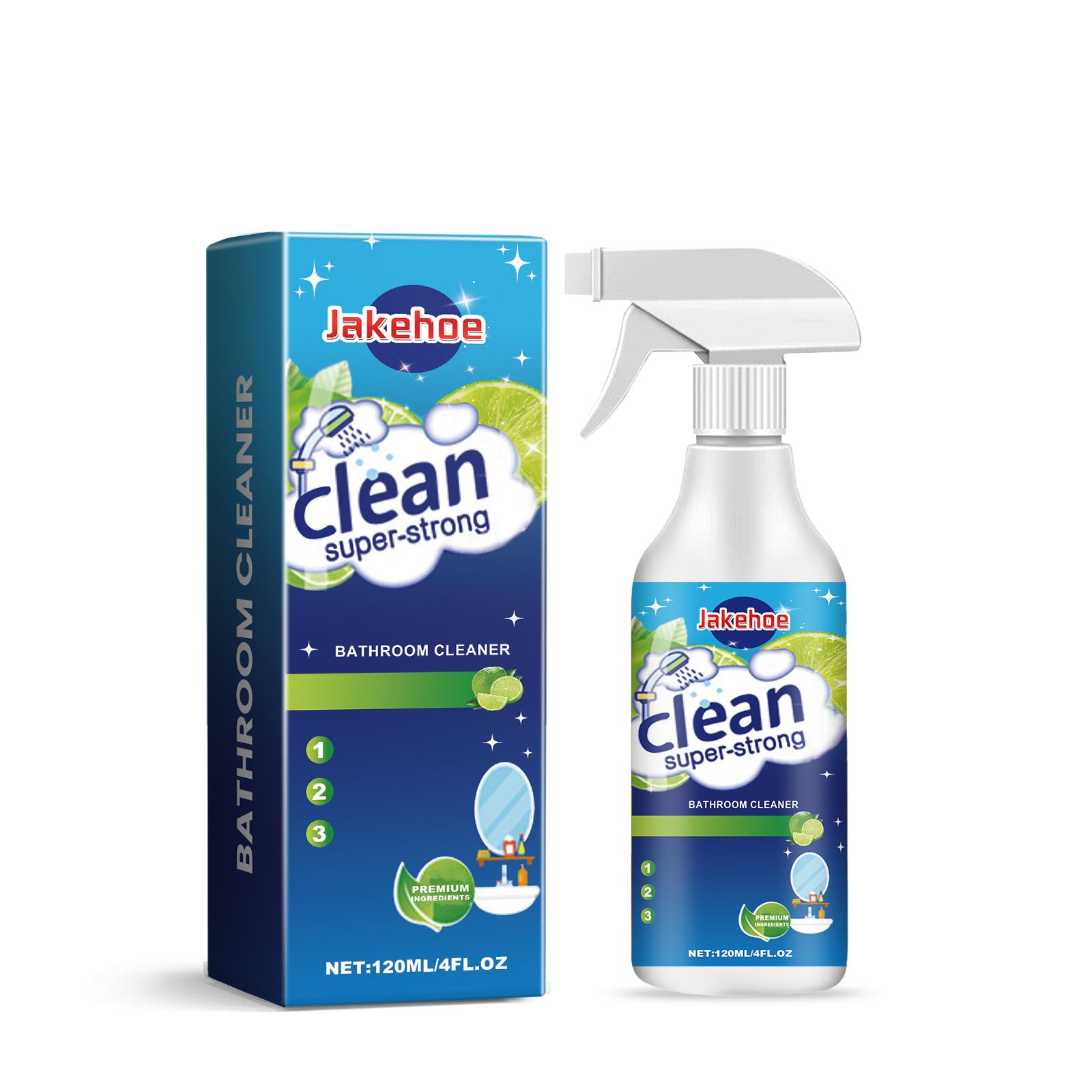 JAKEHOE Bathroom Cleaner Spray, 120 ml / 1 Bottle
