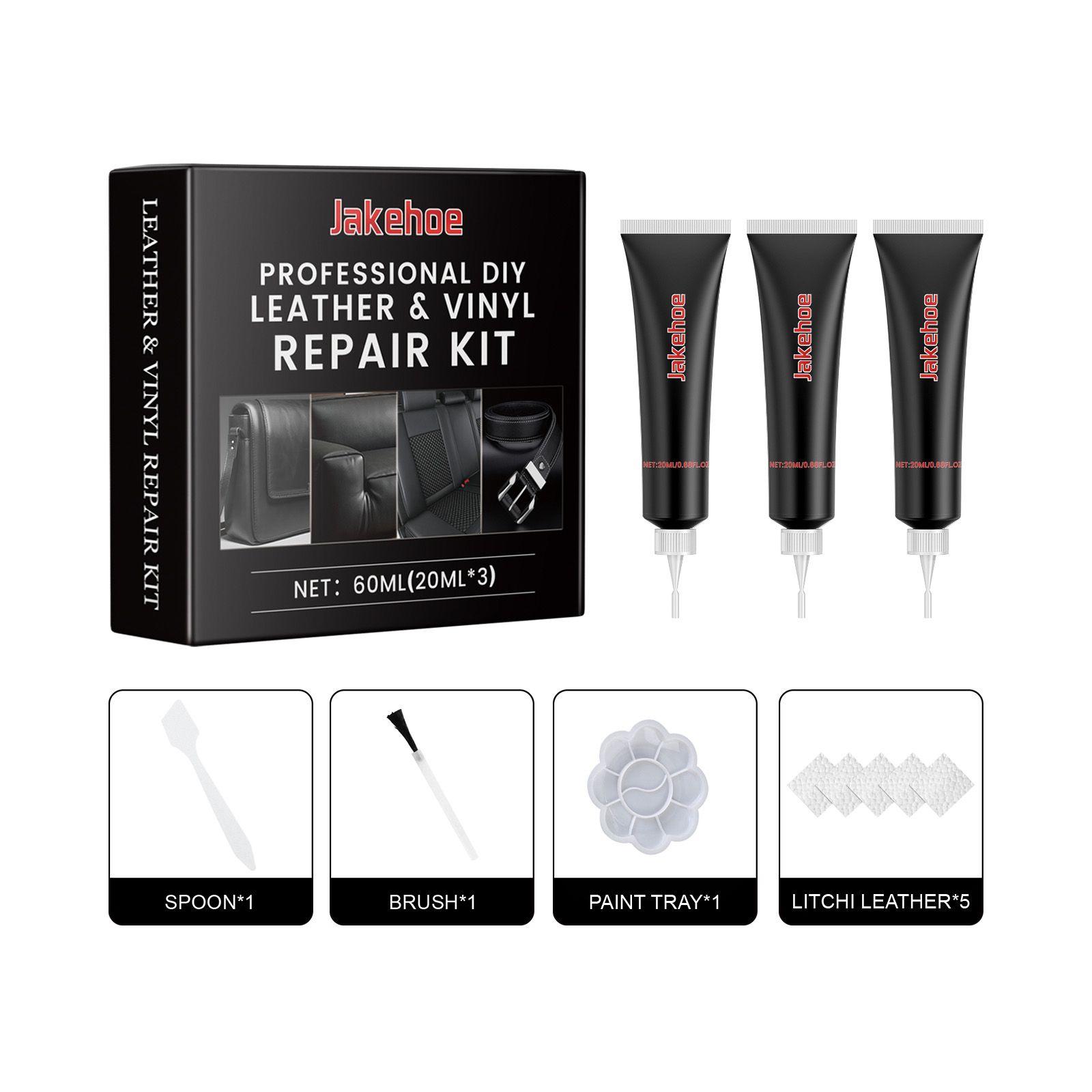 JAKEHOE Leather Repair Paste Kit, 1set Kit
