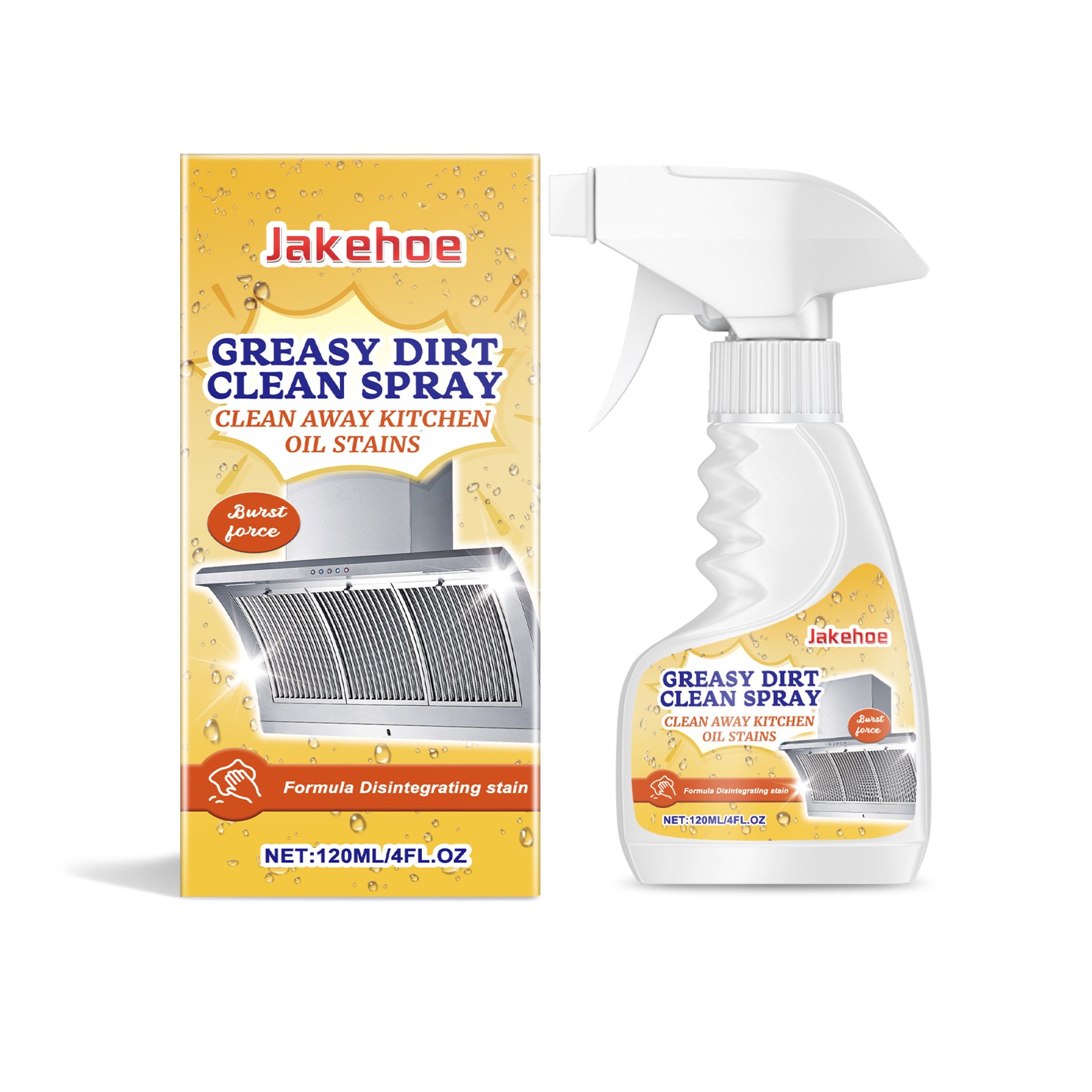JAKEHOE Kitchen Degreaser Spray, 120 ml / 1 Bottle