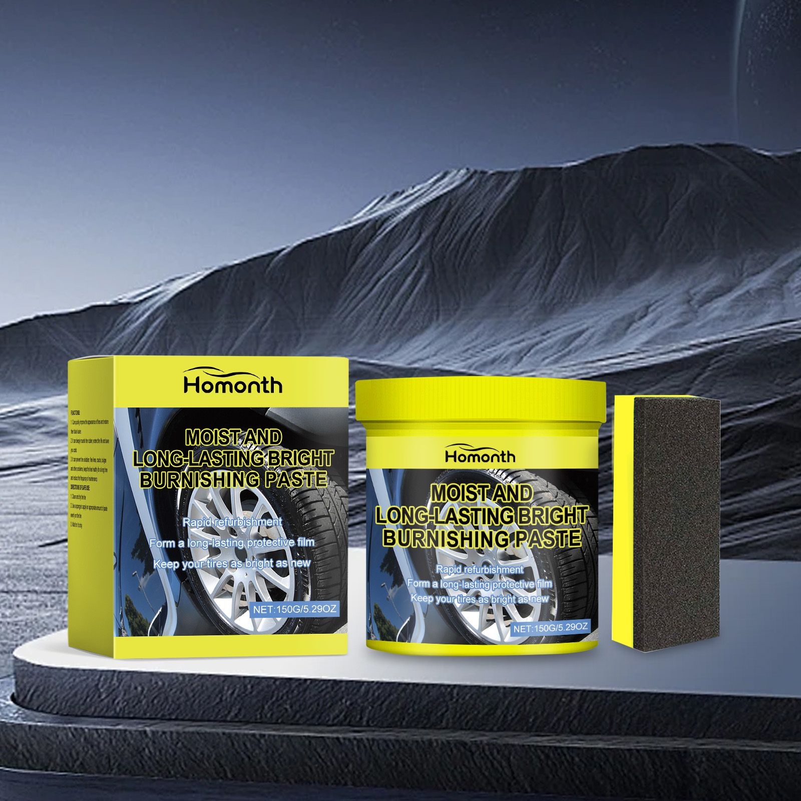 HOMONTH Automotive Tire Care Paste, 1 Kit image 2