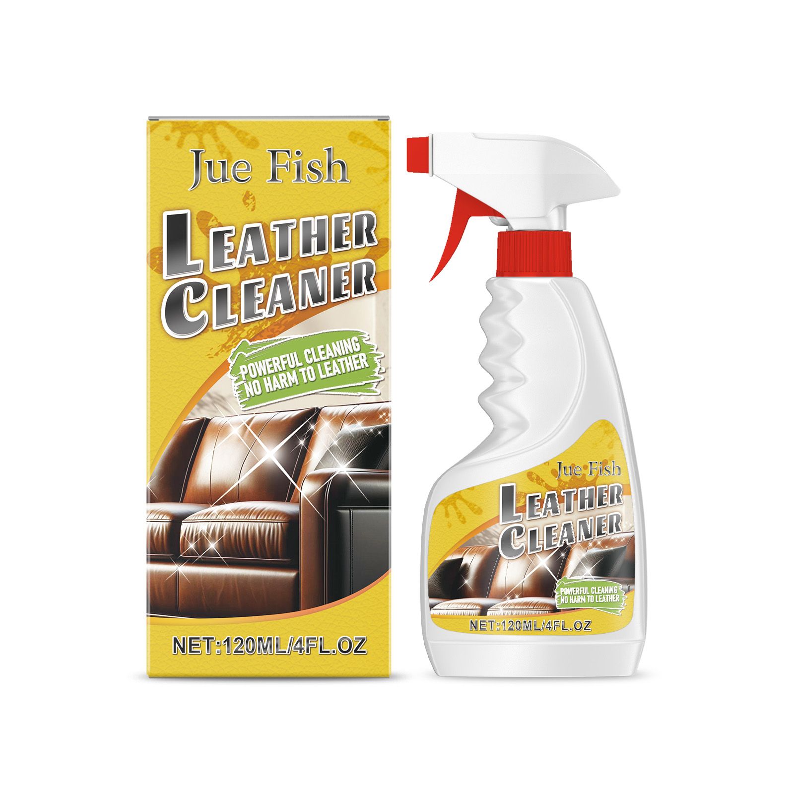 JUE FISH Leather Cleaner Spray, 120 ml / 1 Bottle