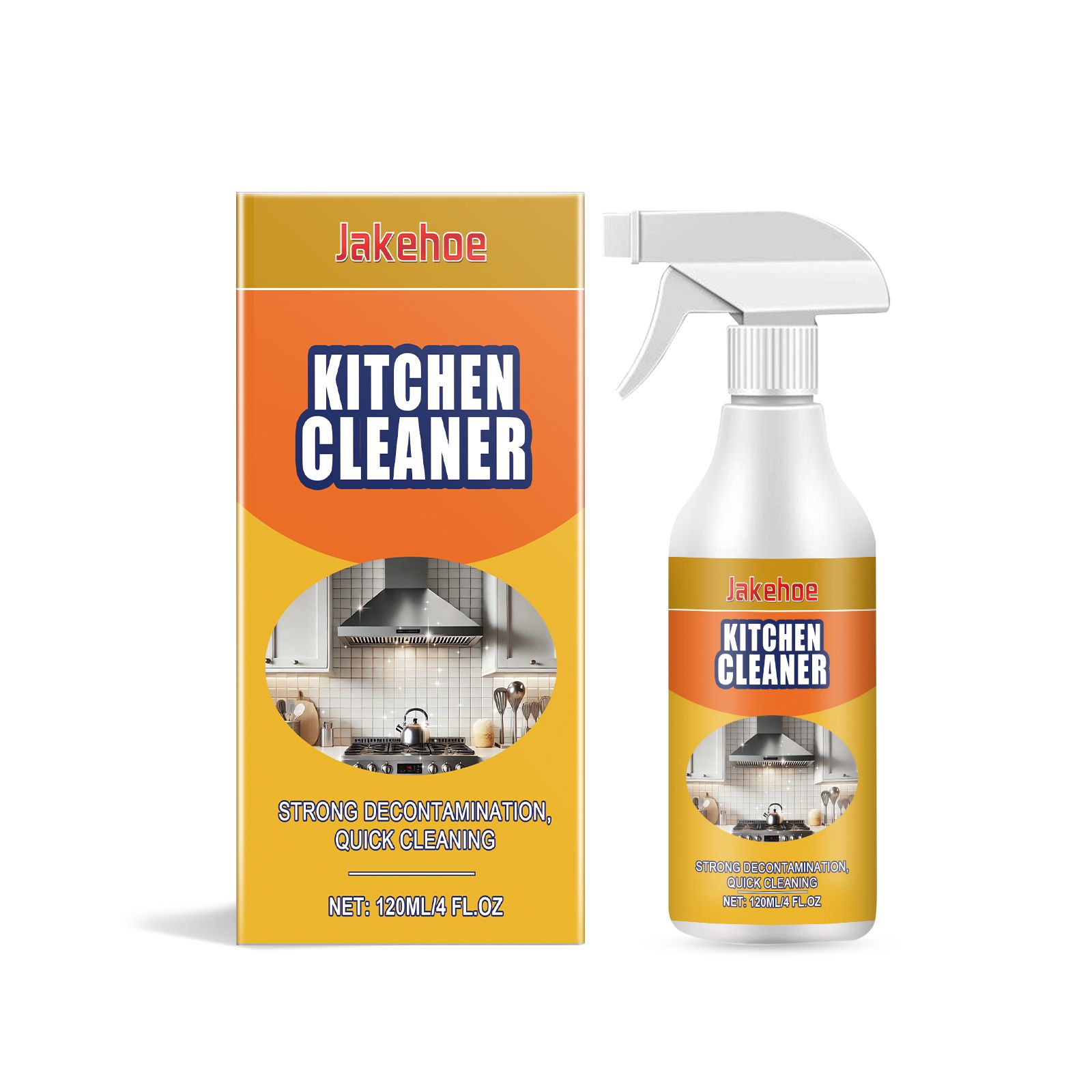 JAKEHOE Kitchen Grease Cleaner Spray, 120 ml / 1 Bottle