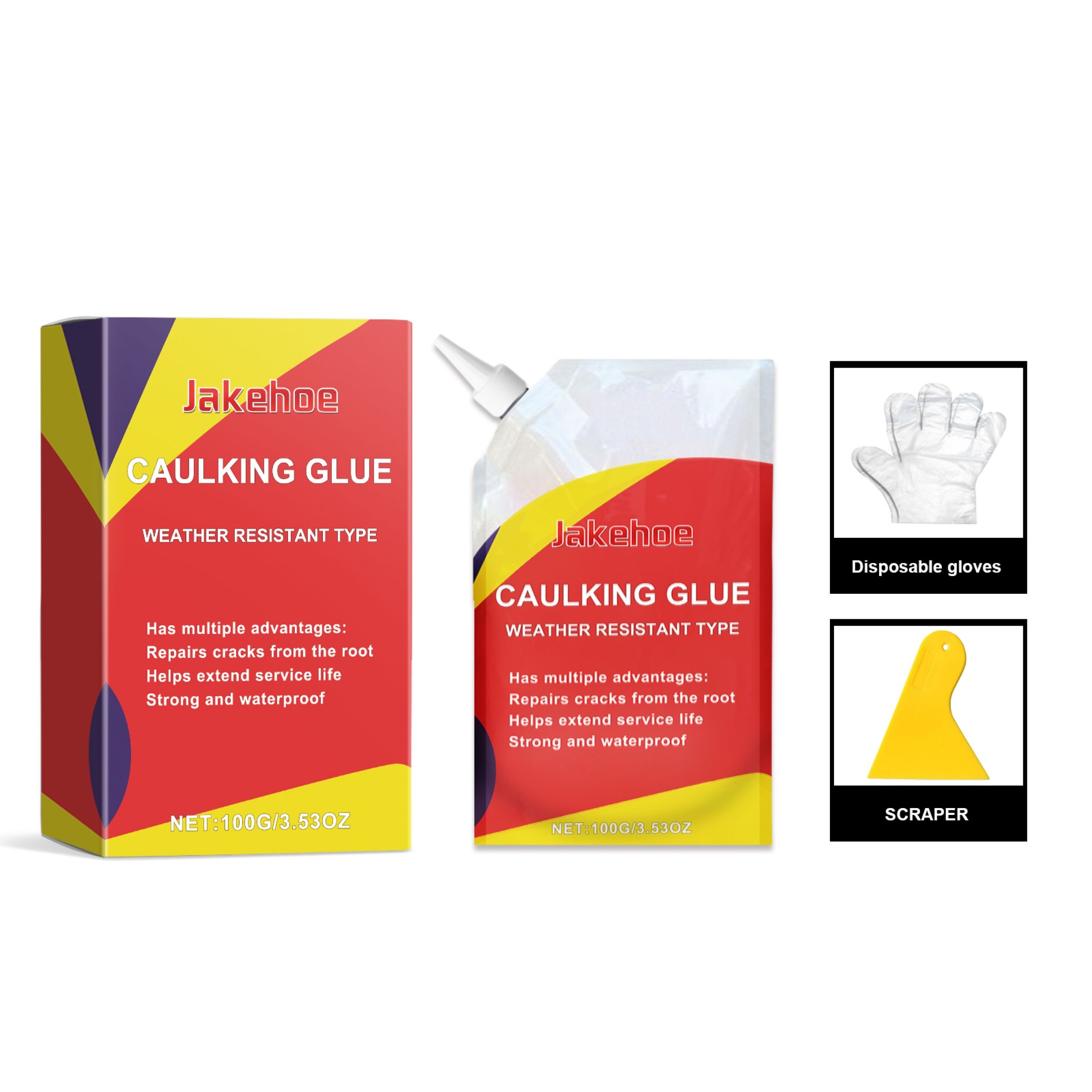 JAKEHOE Waterproof Repair Sealant Kit, 1set Kit