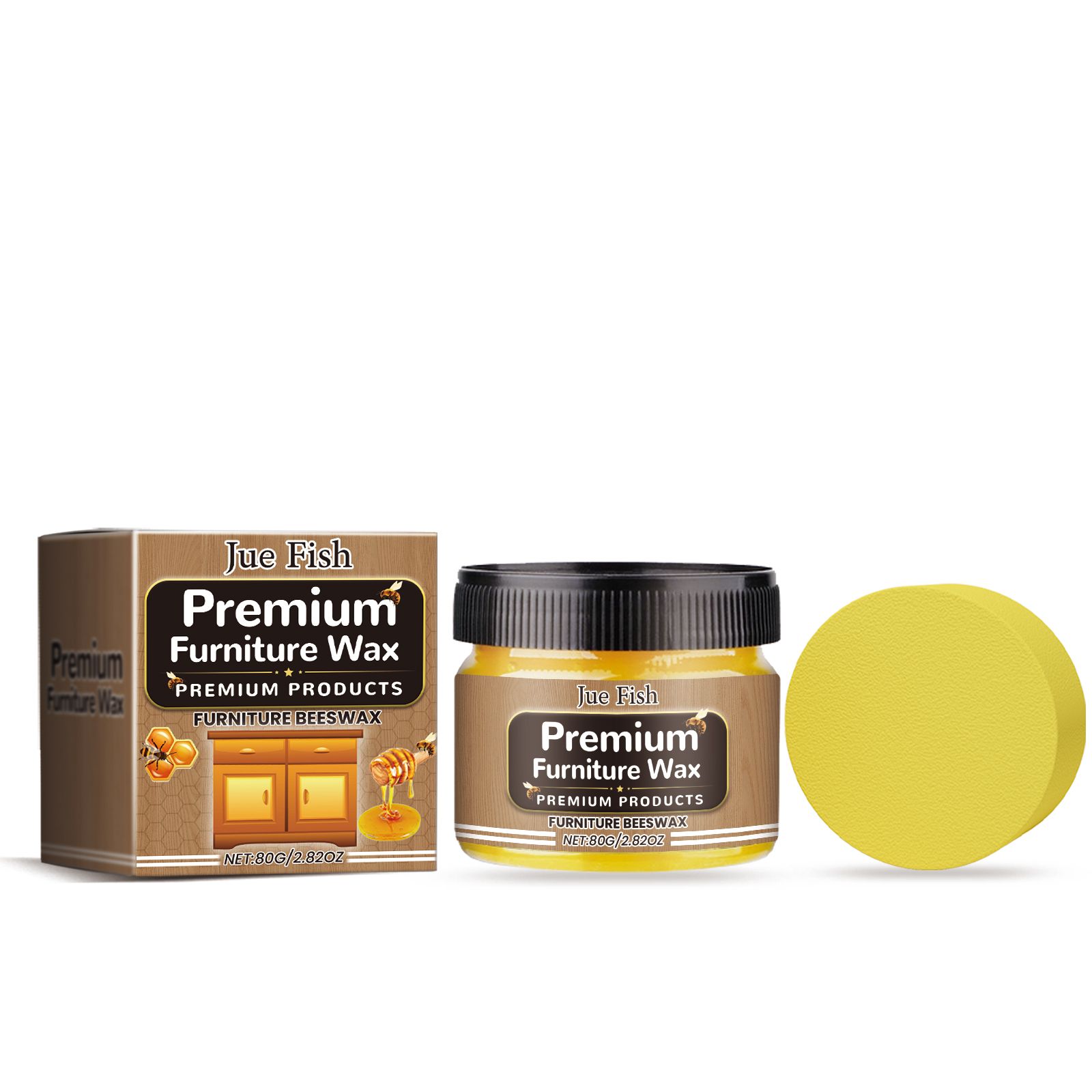 JUE FISH Furniture Care Wax Kit, 1set Kit